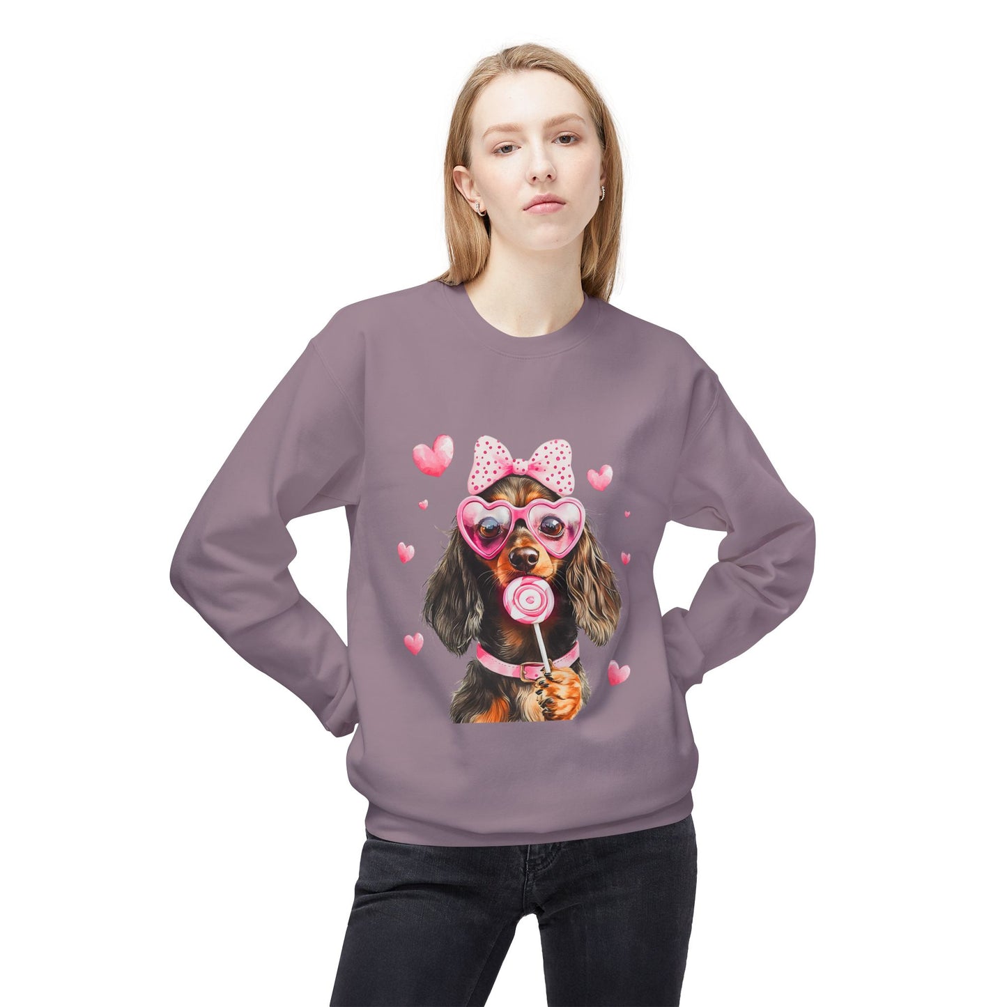 Valentines Unisex Midweight Softstyle Fleece Crewneck Sweatshirt