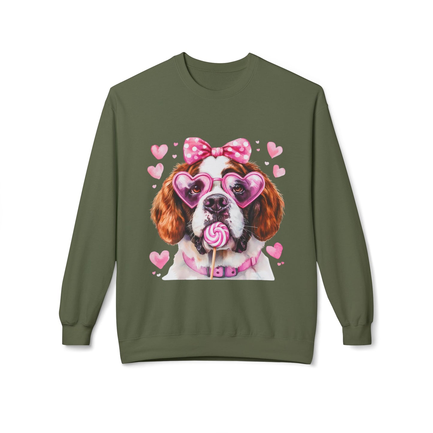 Valentines Unisex Midweight Softstyle Fleece Crewneck Sweatshirt