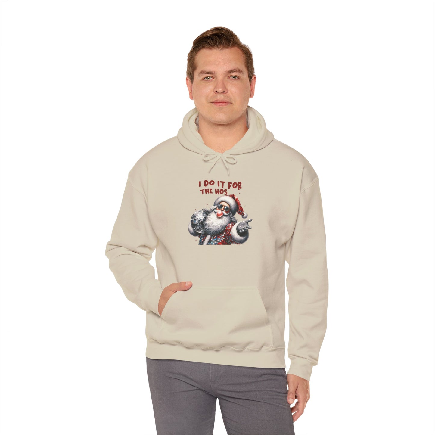 Santa Hoodie - I Do It For The 90s, Christmas Sweatshirt, Unisex Holiday Apparel, Vintage Style Gift, Cozy Winter Wear