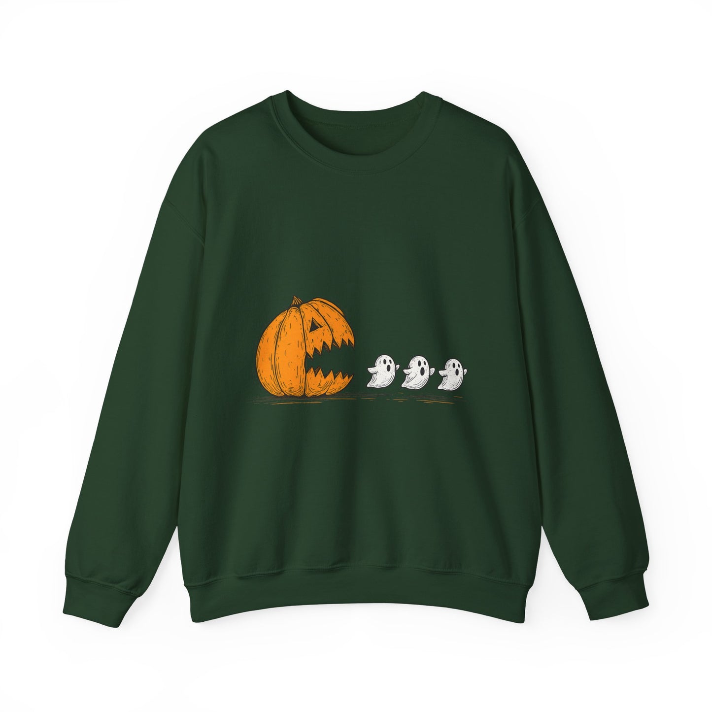 Spooky Pumpkin Ghosts Sweatshirt | Cozy Halloween Crewneck, Fall Fashion, Unisex Gift, Harvest Party Wear, Cute Autumn Outfit