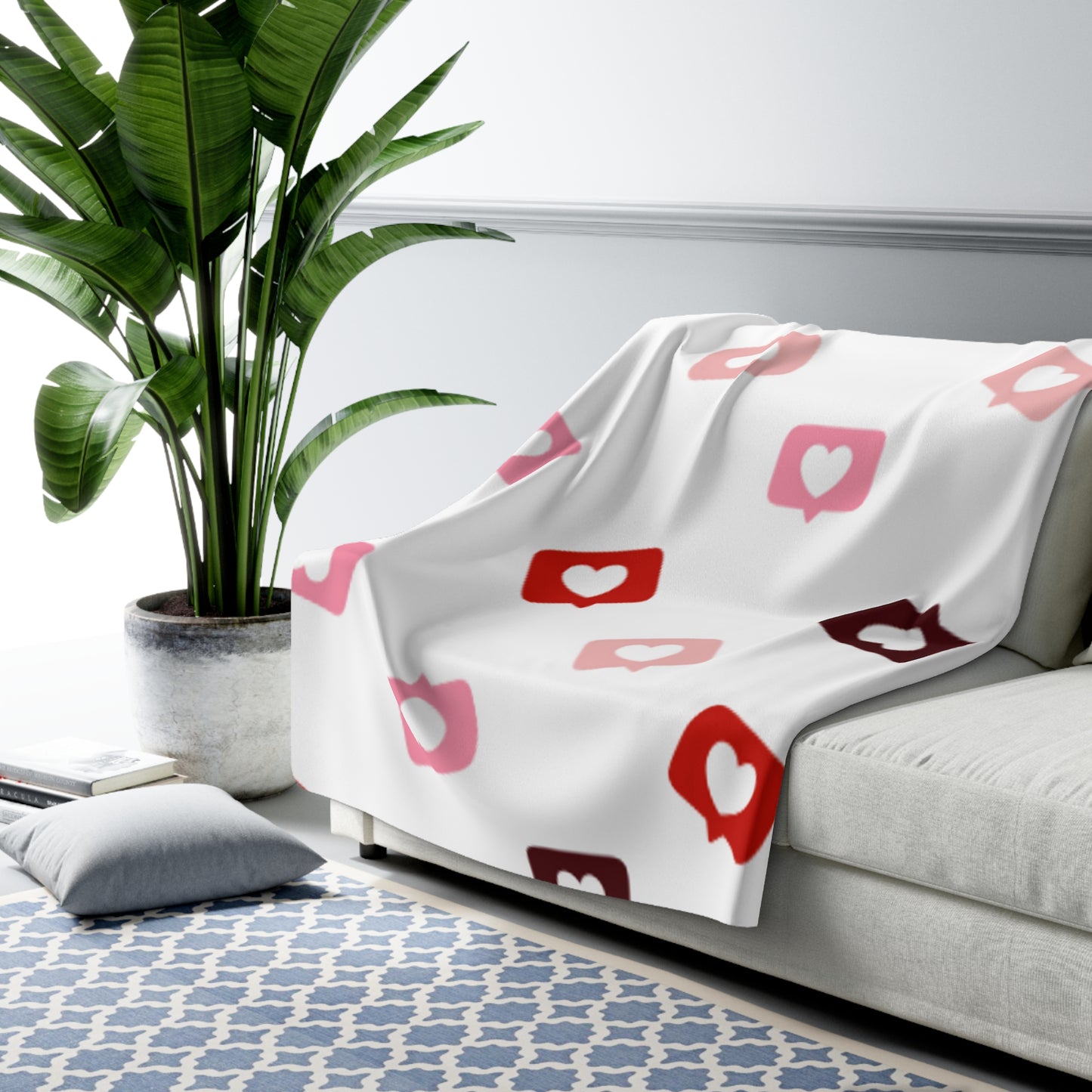 Valentines Sherpa Fleece Blanket