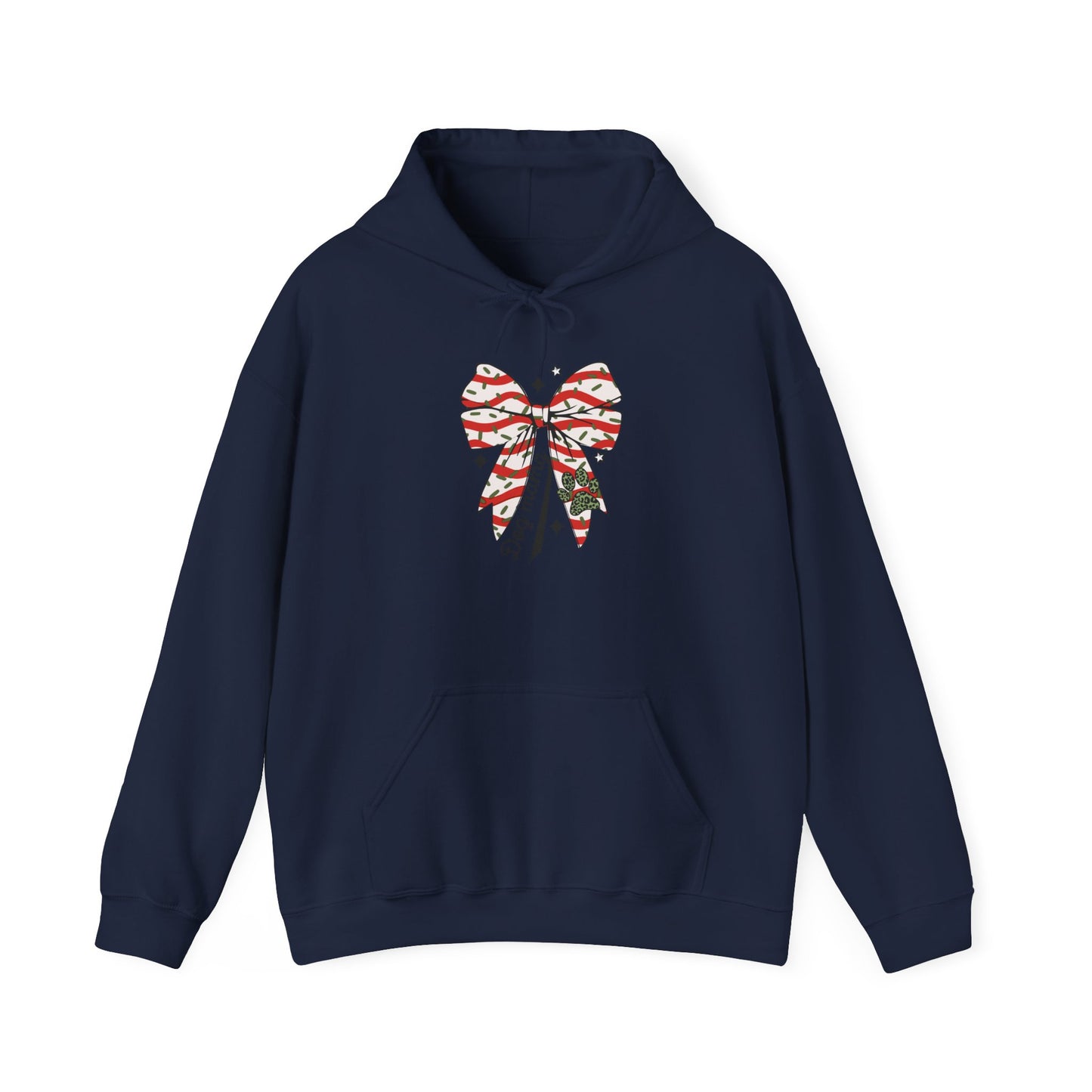 Festive Bow Hoodie for Holiday Cheer, Cozy Gift for Friends, Christmas Style, Winter Fashion, Comfortable Hoodie