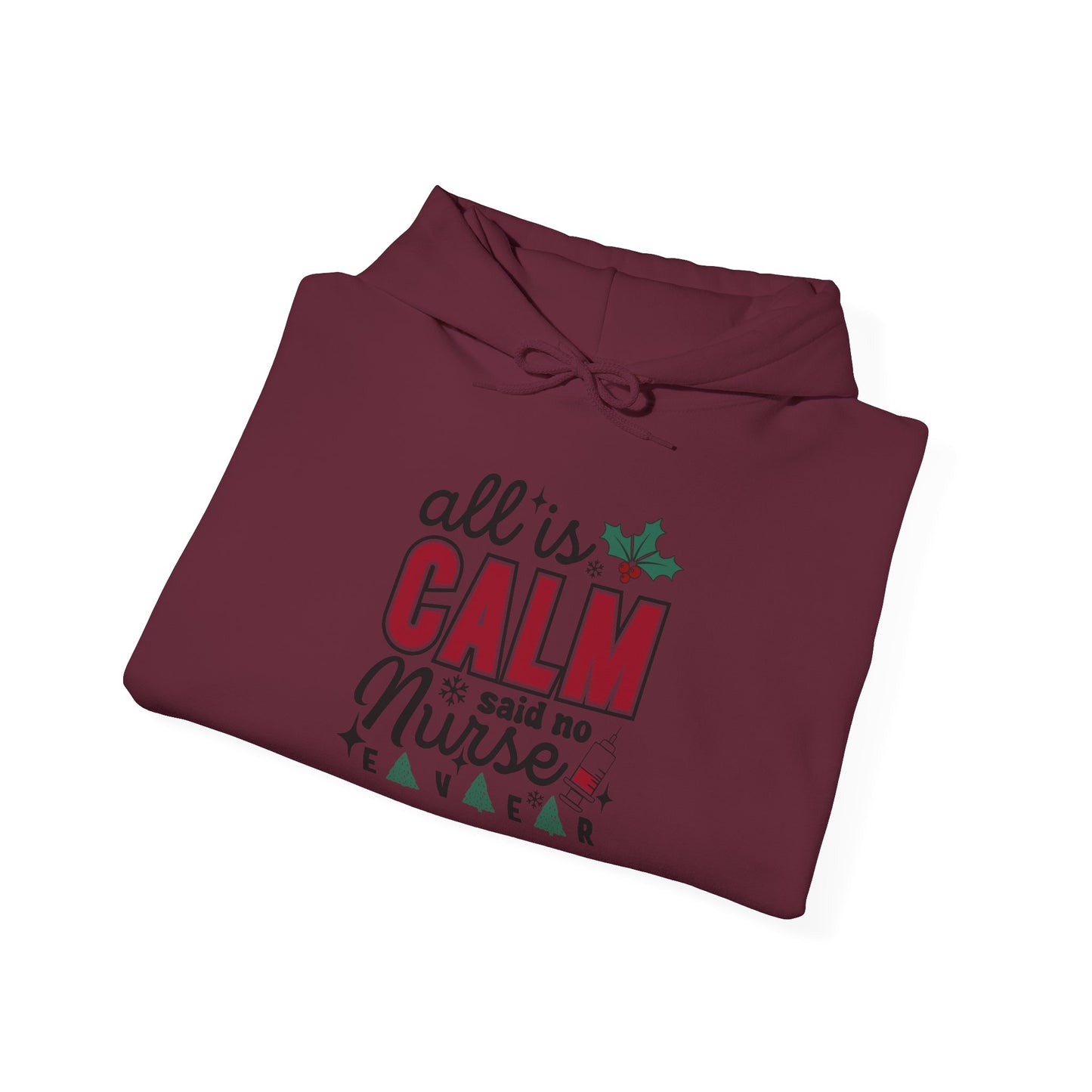 Festive Nurse Hooded Hoodie - Cozy Holiday Gift for Nurses - Christmas Apparel, Cute Hoodie, Nurse Life Hoodie, Xmas Gift Idea