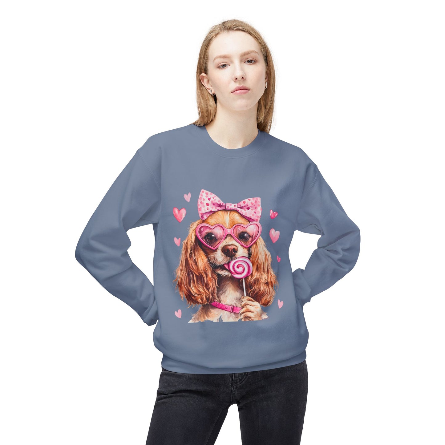 Valentines Unisex Midweight Softstyle Fleece Crewneck Sweatshirt