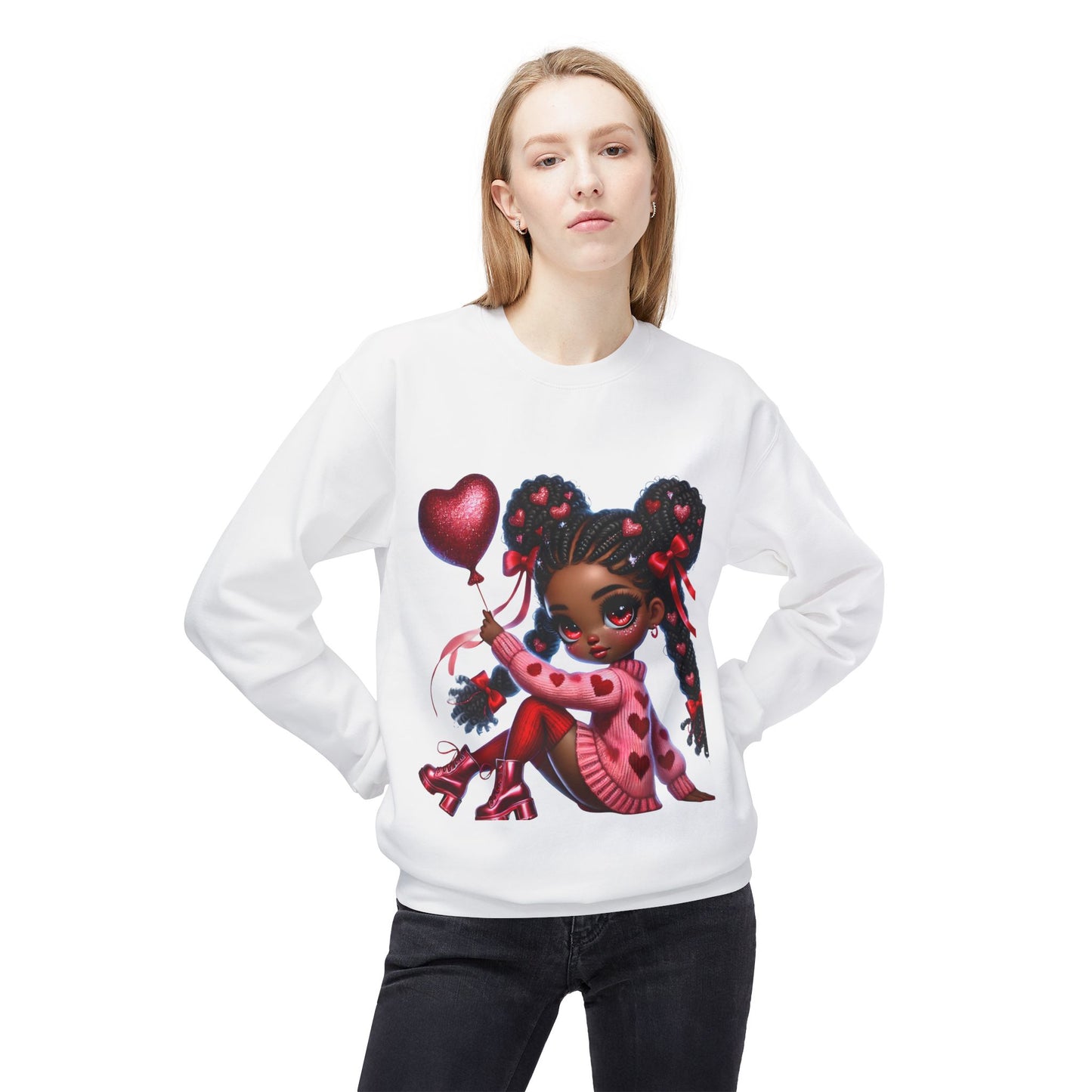 Valentines Unisex Midweight Softstyle Fleece Crewneck Sweatshirt