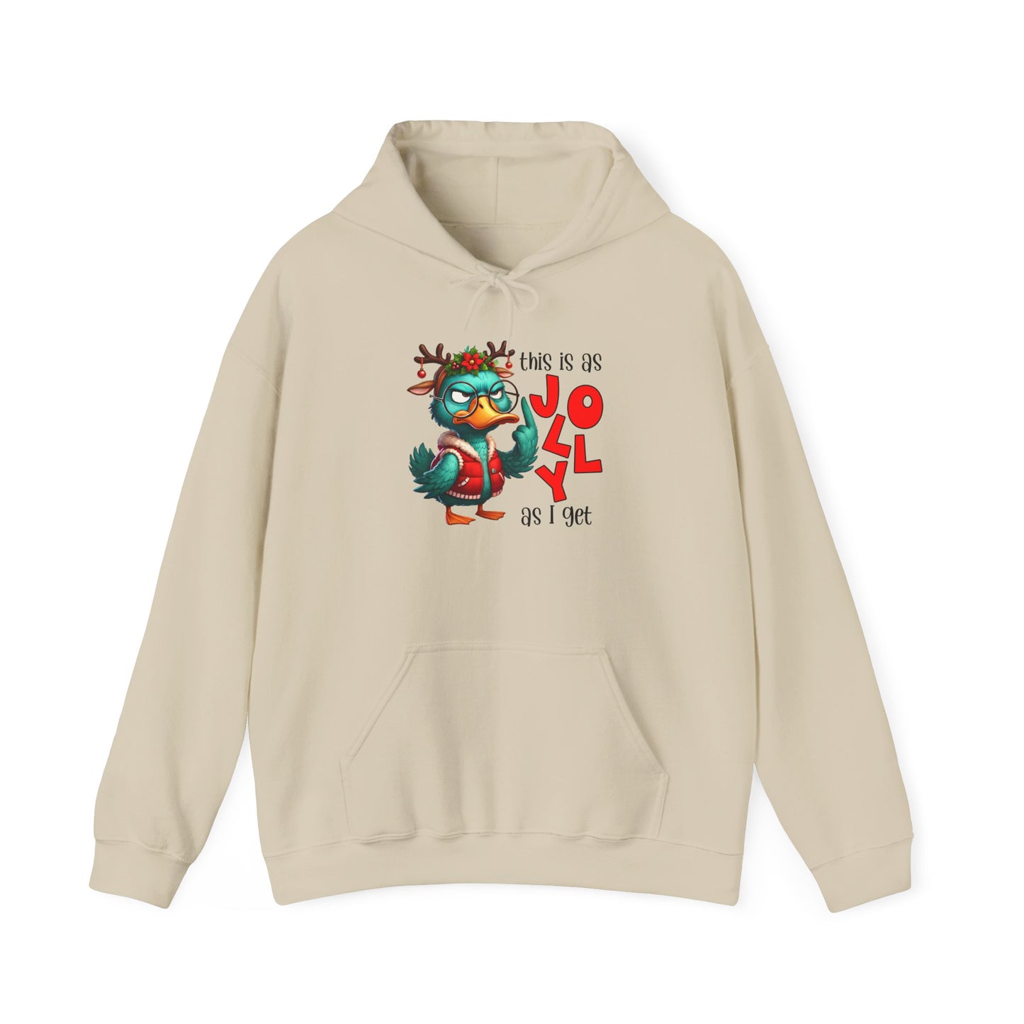 Jolly Holiday Hoodie - Unisex Heavy Blend™ Hoodie, Christmas Gift, Cozy Hoodie, Funny Hoodie, Winter Apparel, Holiday Fashion