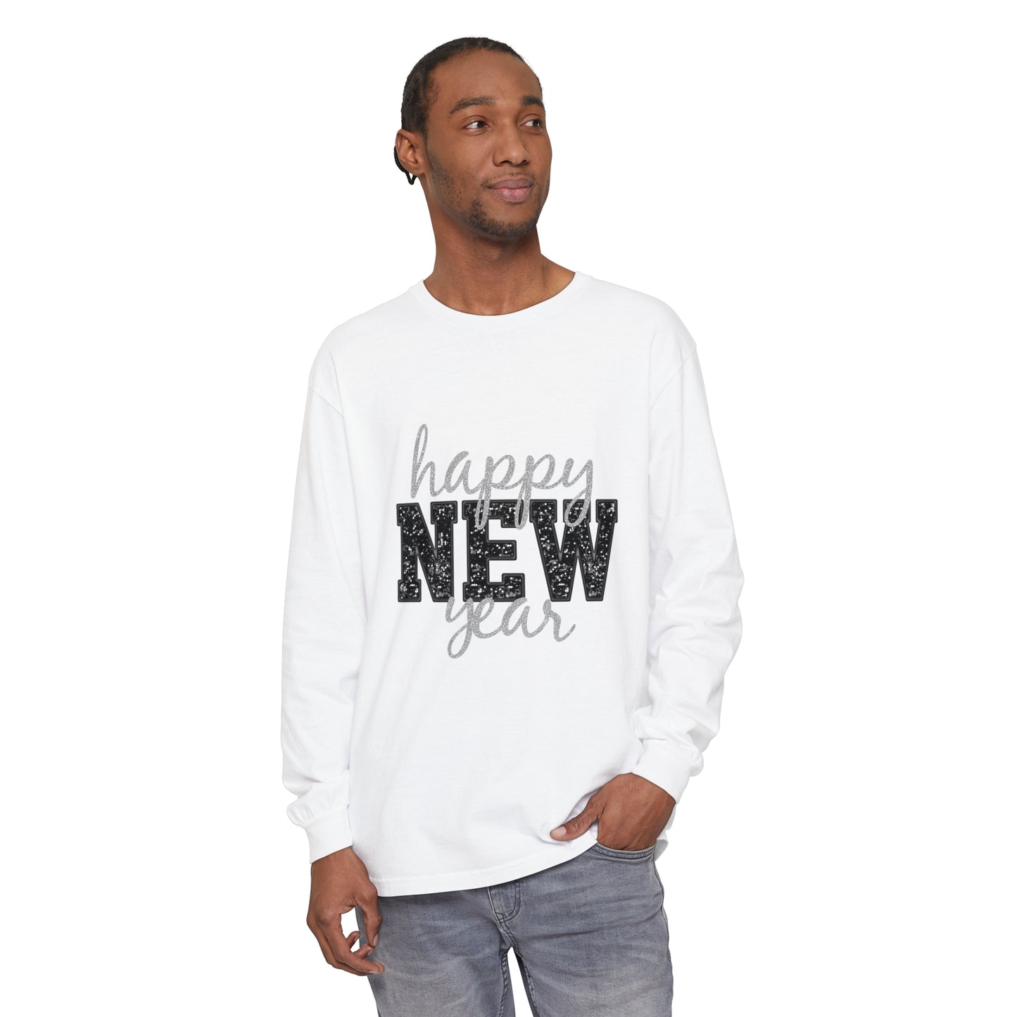 New Year Unisex Garment-dyed Long Sleeve T-Shirt