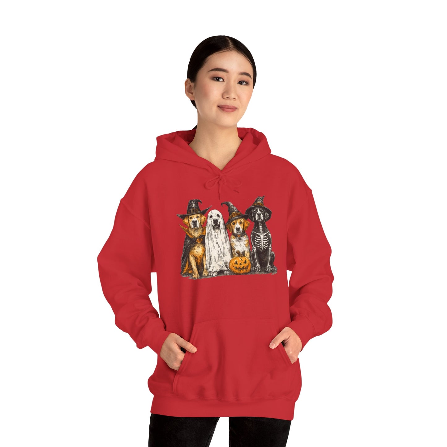 Halloween Pet Lover Hoodie, Unisex Hoodie, Cute Dog Hoodie, Cozy Halloween Apparel, Animal Lover Gift