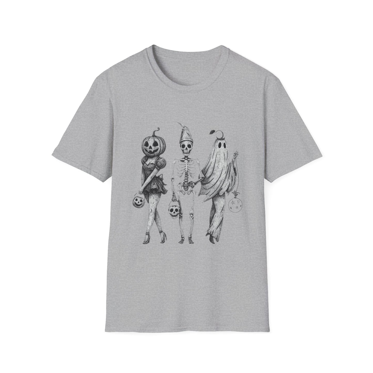 Halloween Graphic Tee, Unisex Softstyle T-Shirt, Spooky Season Shirt, Fall Fashion, Halloween Costume Top