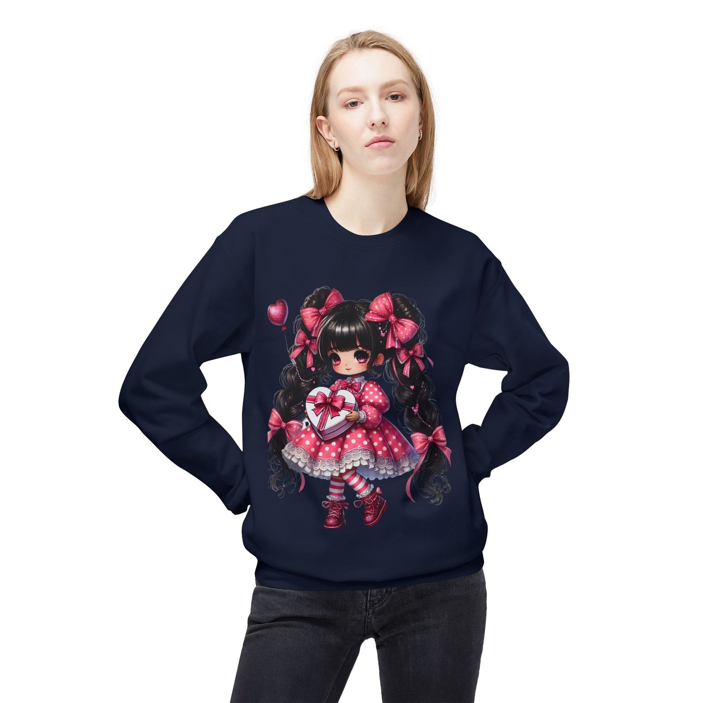Valentines Unisex Midweight Softstyle Fleece Crewneck Sweatshirt