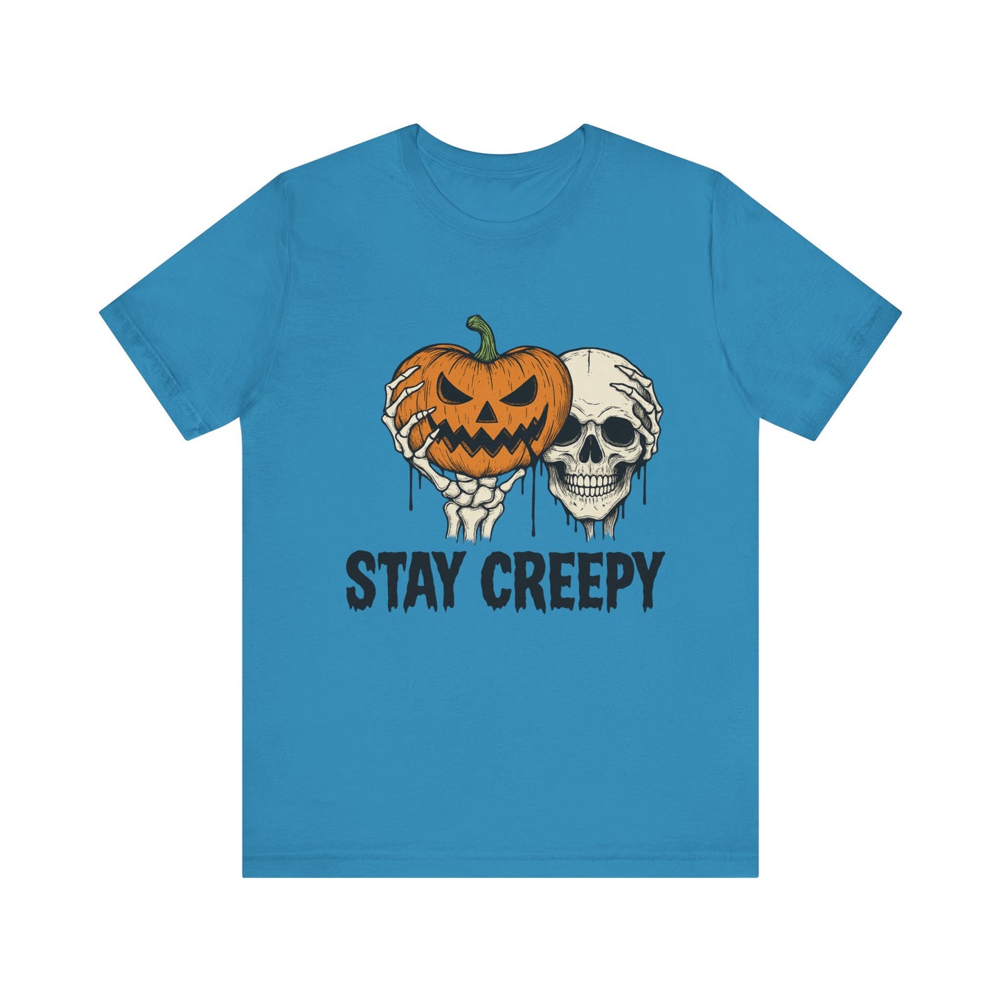 Halloween Graphic Tee - Stay Creepy Unisex Shirt, Fall Fashion, Spooky Halloween Apparel, Casual Wear, Gift for Halloween Lovers