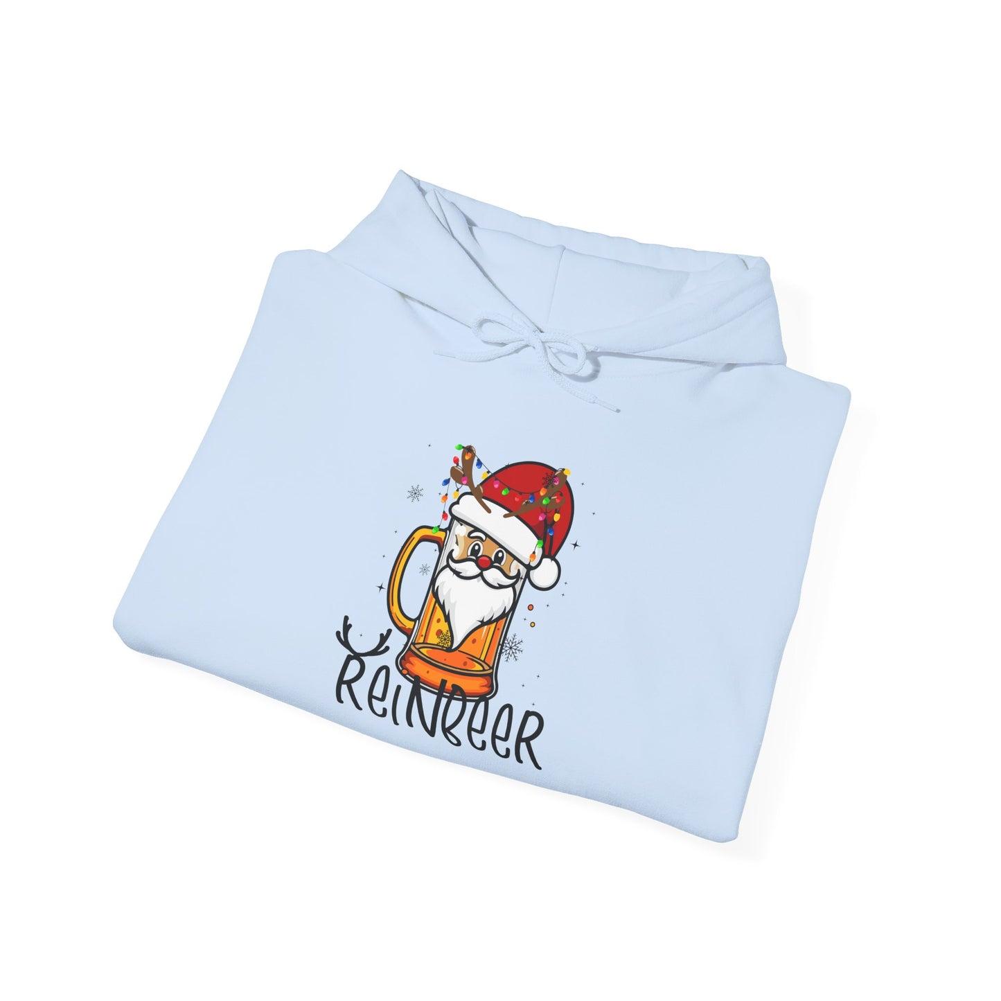 Festive Reindeer Hoodie, Christmas Hoodie, Cozy Holiday Gift, Ugly Hoodie Party, Winter Vibes Apparel
