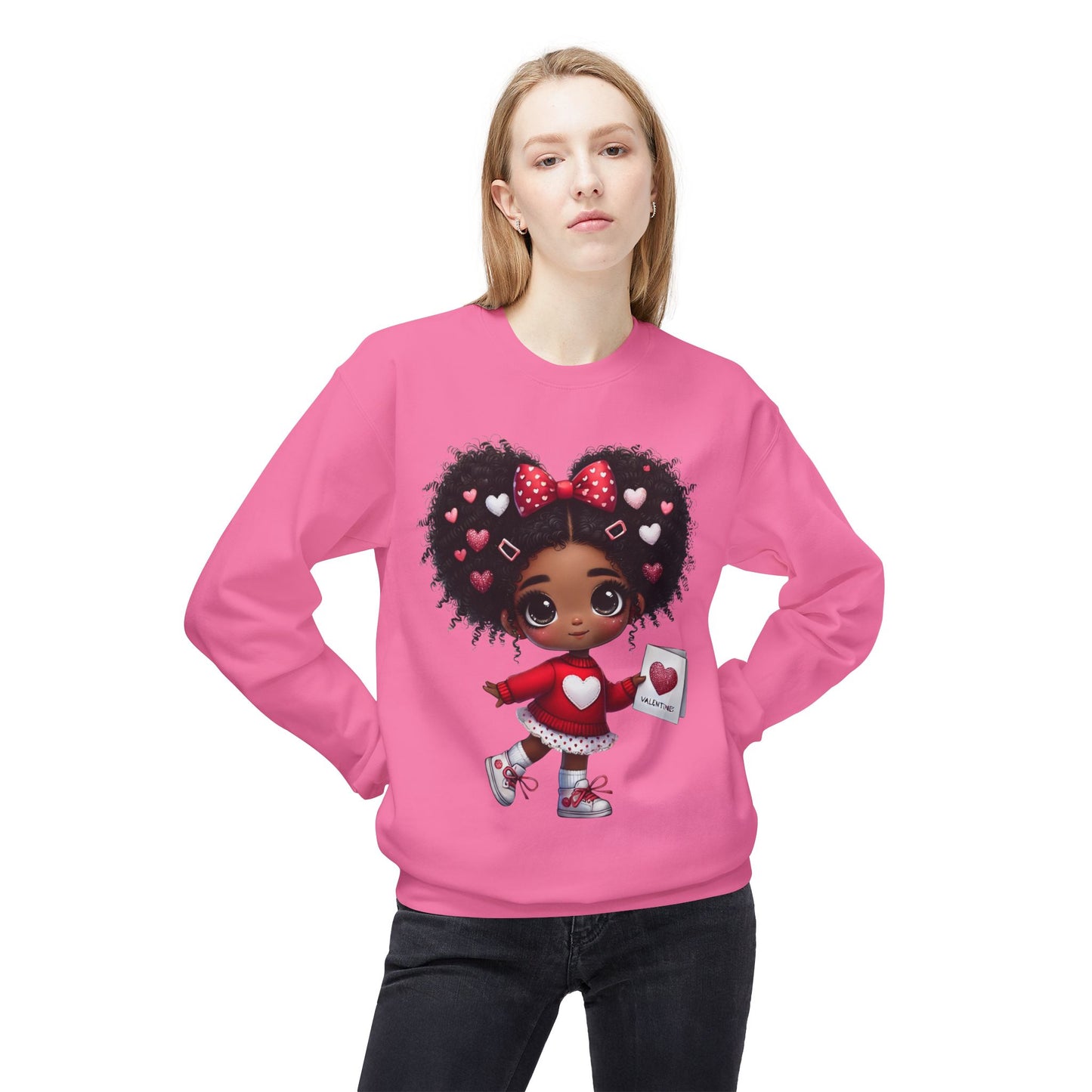 Valentines Unisex Midweight Softstyle Fleece Crewneck Sweatshirt