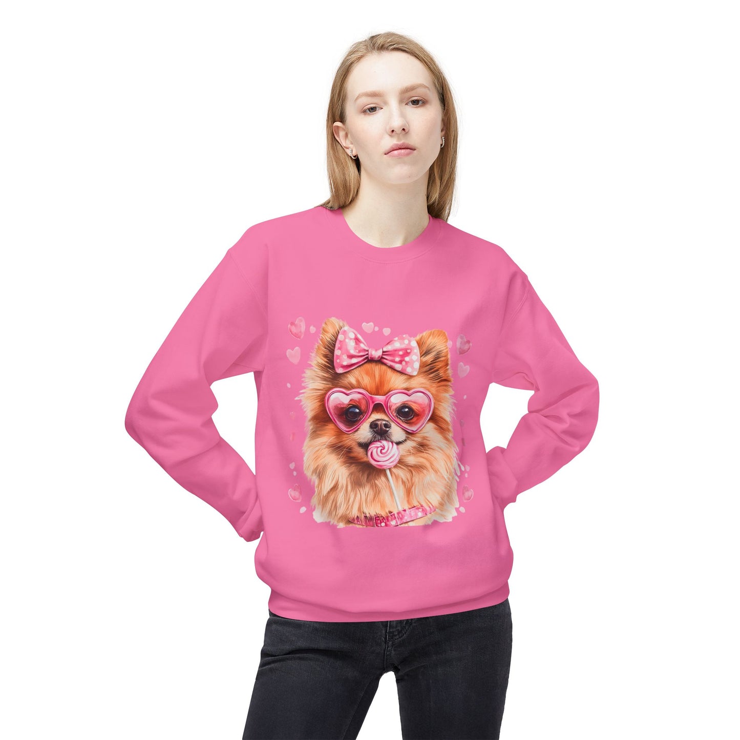 Valentines Unisex Midweight Softstyle Fleece Crewneck Sweatshirt