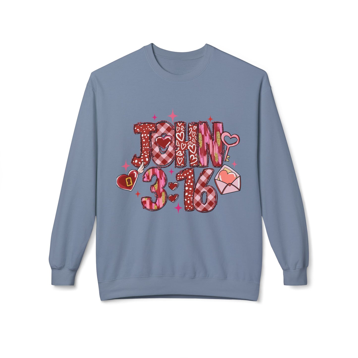 Valentines Unisex Midweight Softstyle Fleece Crewneck Sweatshirt
