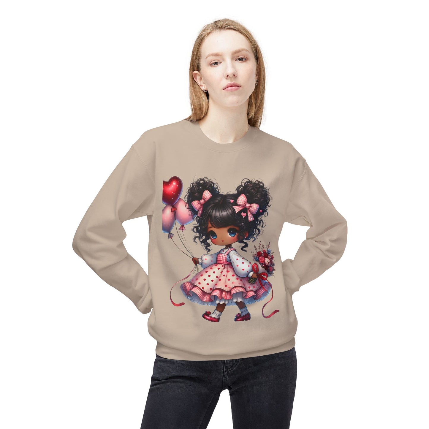 Valentines Unisex Midweight Softstyle Fleece Crewneck Sweatshirt