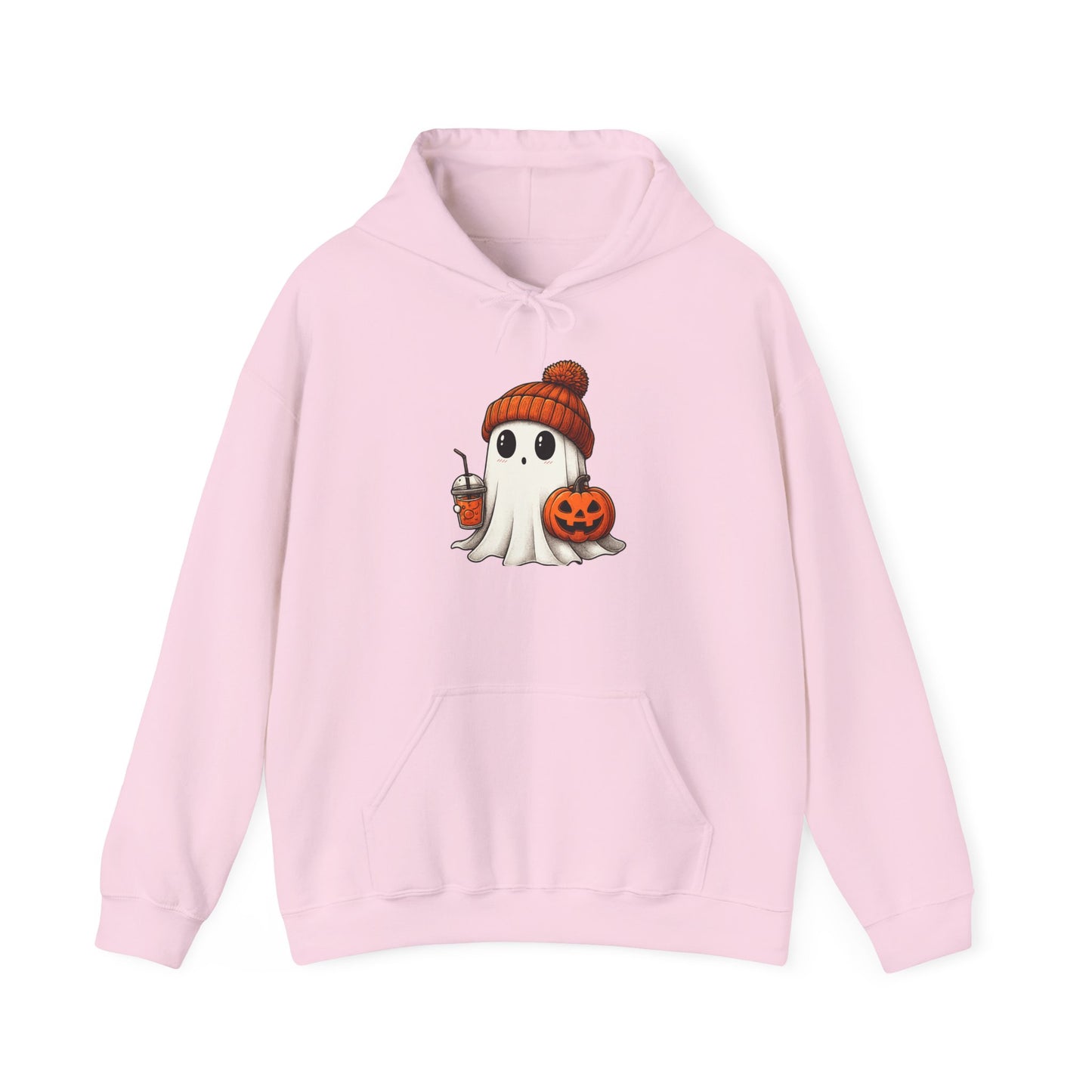 Halloween Ghost Hoodie, Unisex Halloween Apparel, Cute Pumpkin Design, Halloween Party Outfit