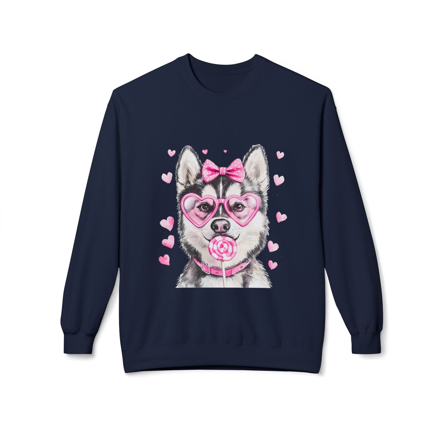 Valentines Unisex Midweight Soft style Fleece Crewneck Sweatshirt