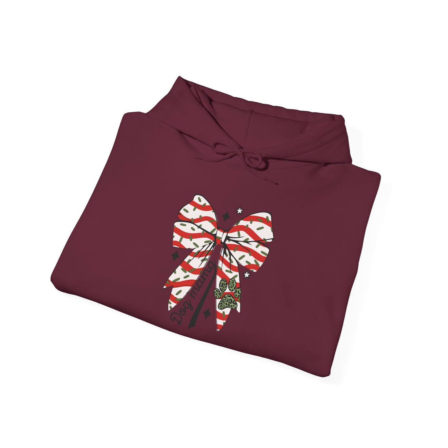 Festive Bow Hoodie for Holiday Cheer, Cozy Gift for Friends, Christmas Style, Winter Fashion, Comfortable Hoodie