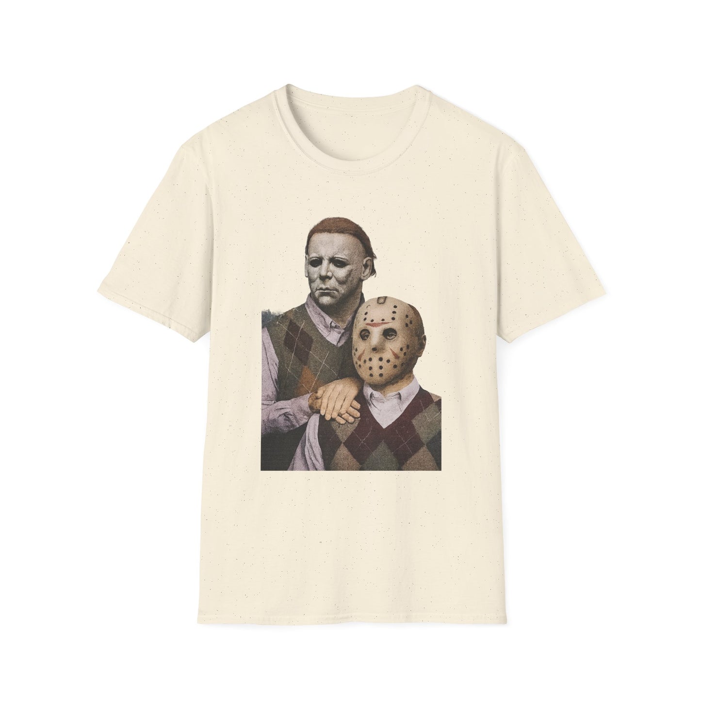 Horror Movie Character T-Shirt | Unisex Softstyle Tee, Scary Graphic Tee, Perfect for Halloween, Horror Fans, Movie Lovers