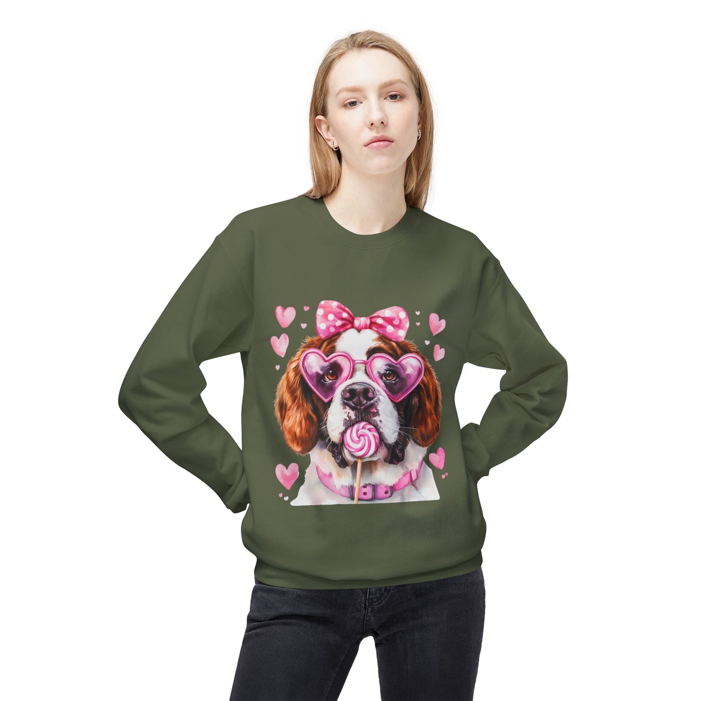 Valentines Unisex Midweight Softstyle Fleece Crewneck Sweatshirt