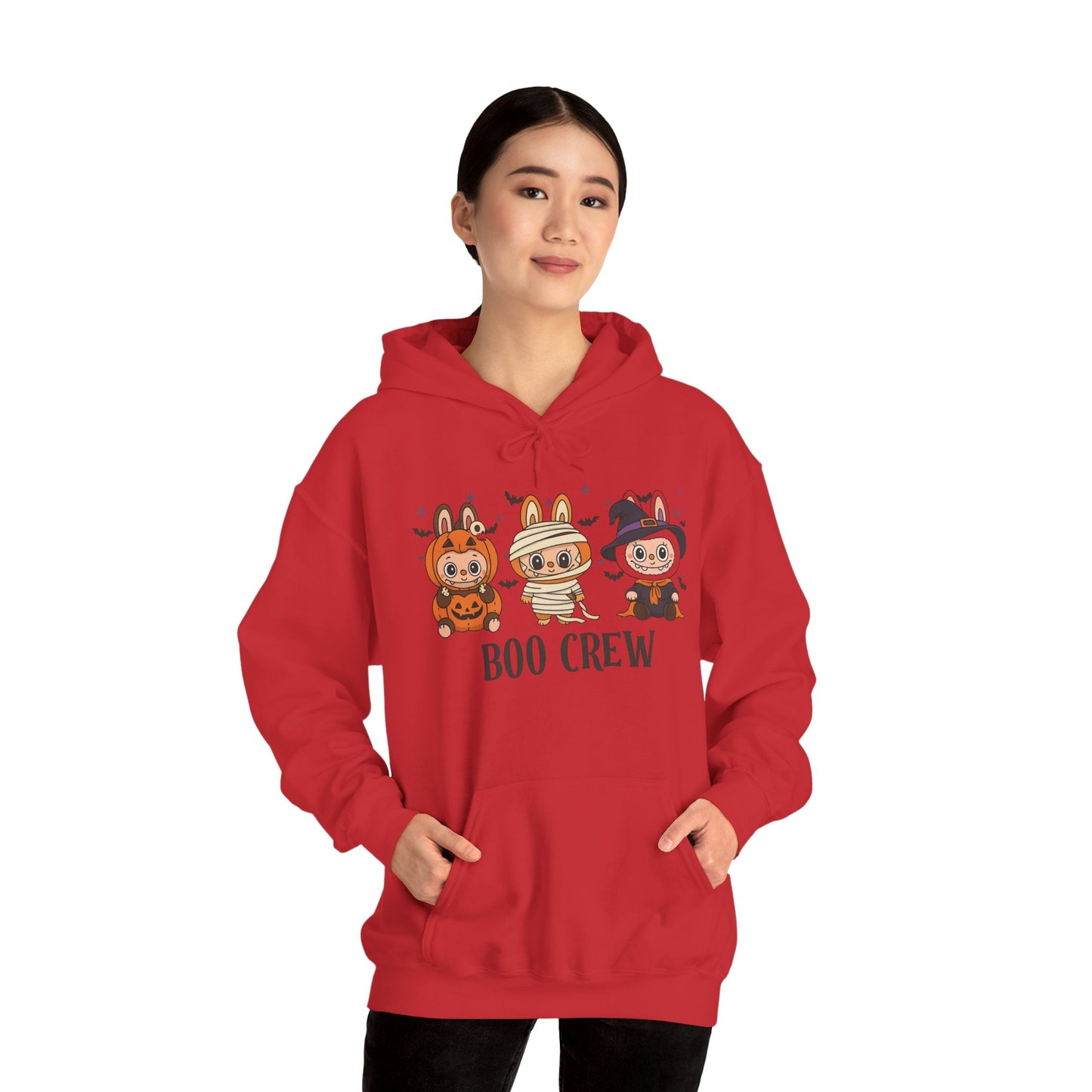 Boo Crew Halloween Unisex Hoodie, Cute Monster Costume, Spooky Vibes, Fall Fashion
