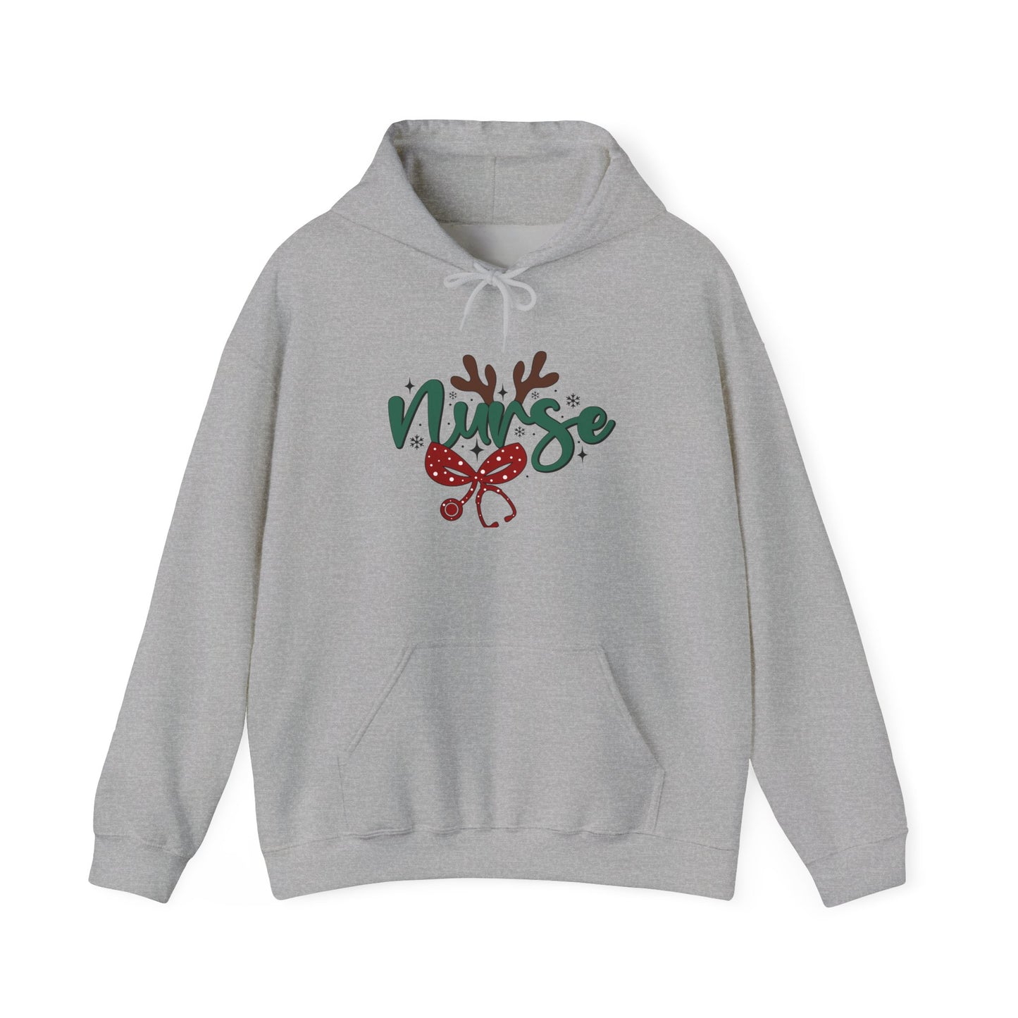 Festive Nurse Hoodie | Holiday Sweatshirt, Christmas Gift for Nurses, Cozy Winter Wear, Fun Nursing Apparel