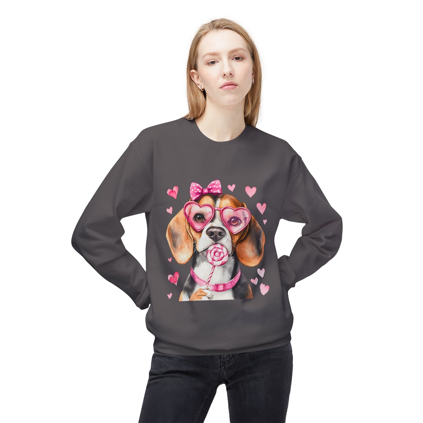 Valentines Unisex Midweight Softstyle Fleece Crewneck Sweatshirt