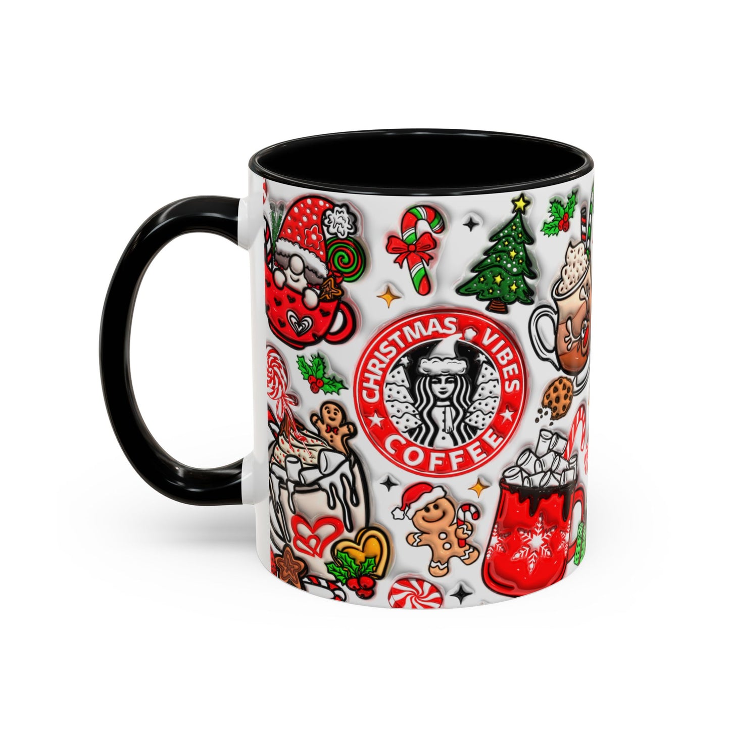 Christmas Accent Coffee Mug (11, 15oz)