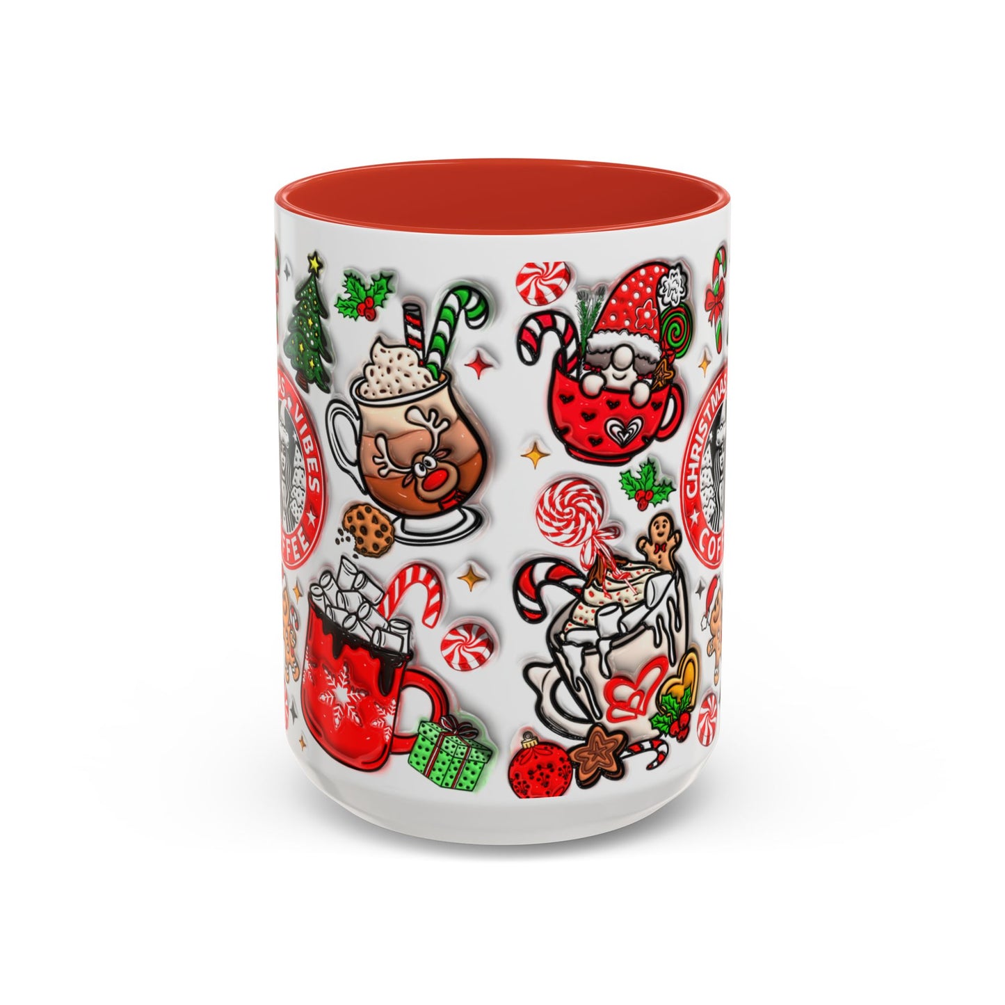 Christmas Accent Coffee Mug (11, 15oz)