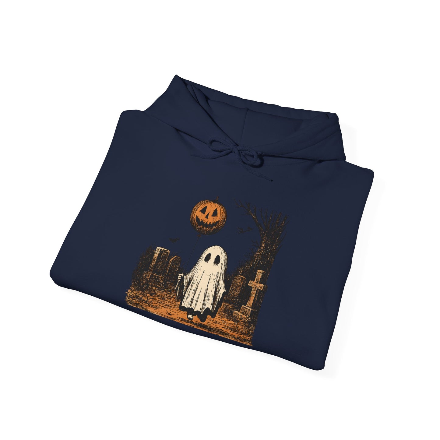 Halloween Ghost Hoodie, Cozy Unisex Hoodie, Spooky Season Apparel, Fall Fashion, Trick or Treat Gift