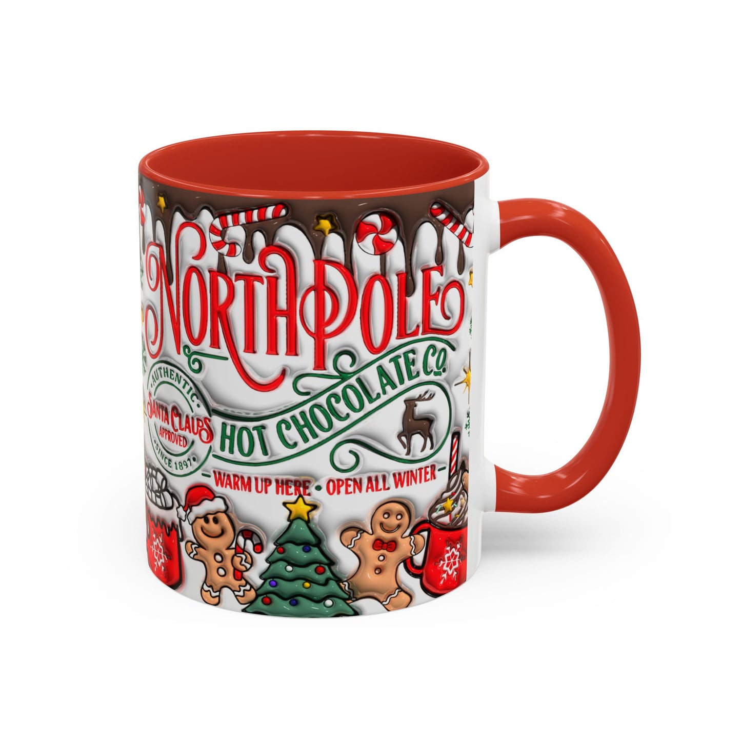Christmas Accent Coffee Mug (11, 15oz)