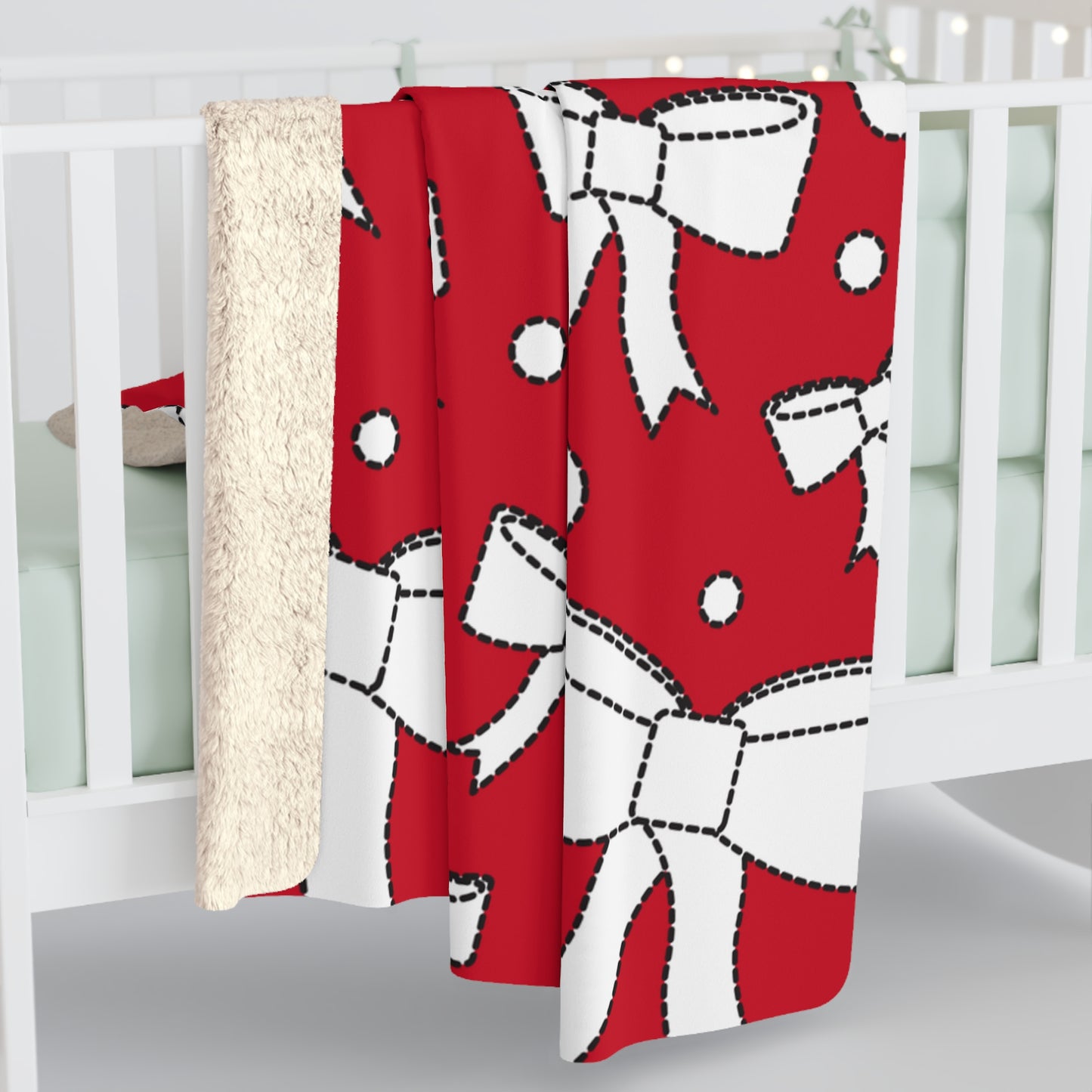 Christmas Bow Blanket