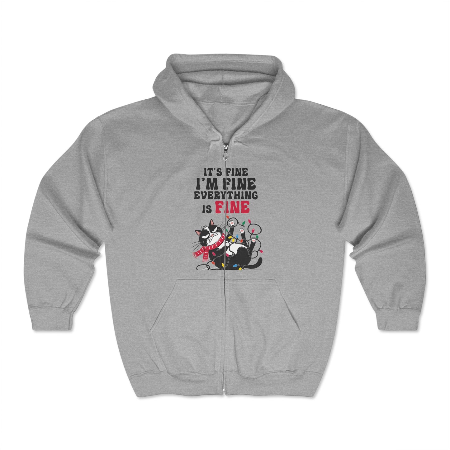 Christmas Unisex Heavy Blend™ Full Zip Hooded Sweatshirt
