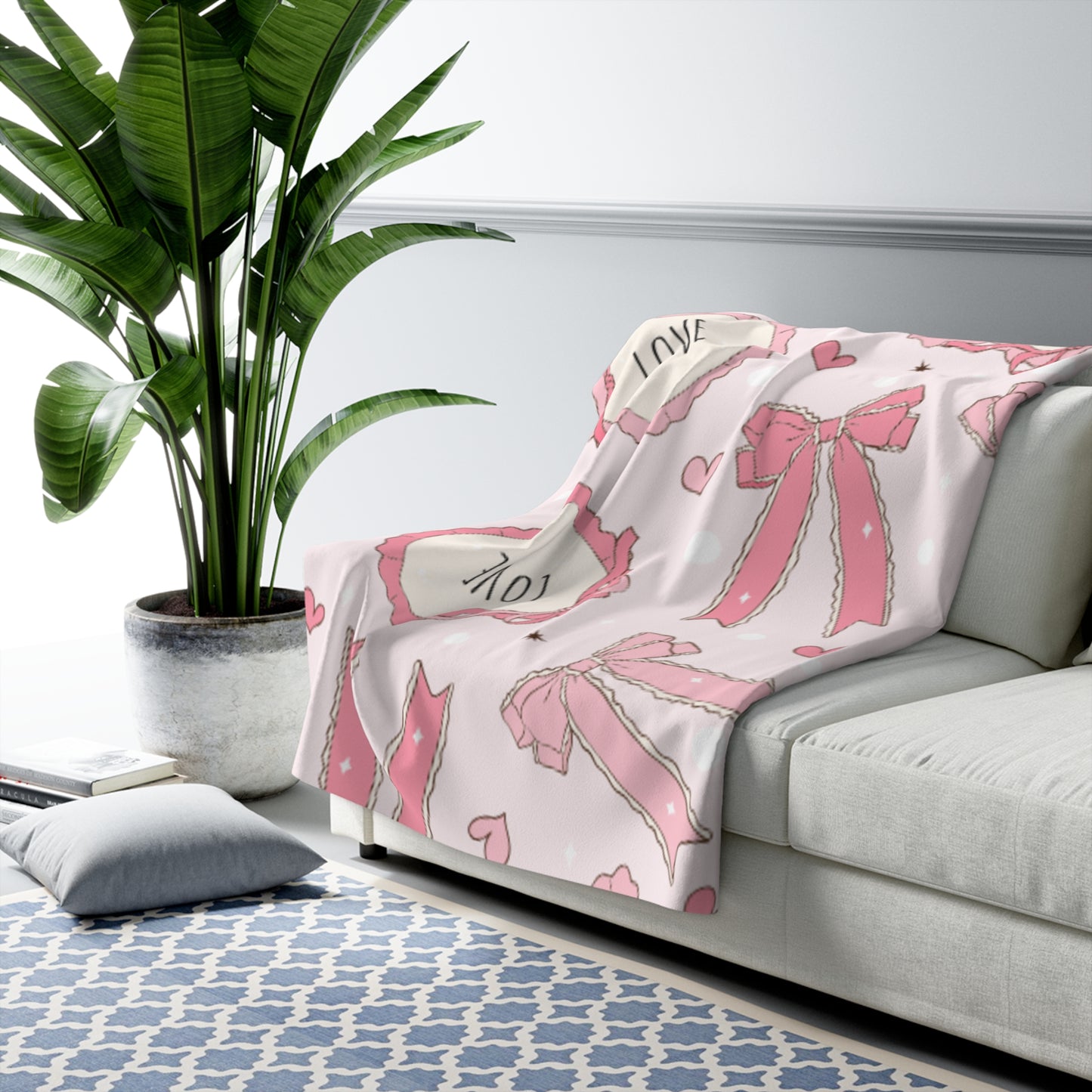 Valentines Sherpa Fleece Blanket