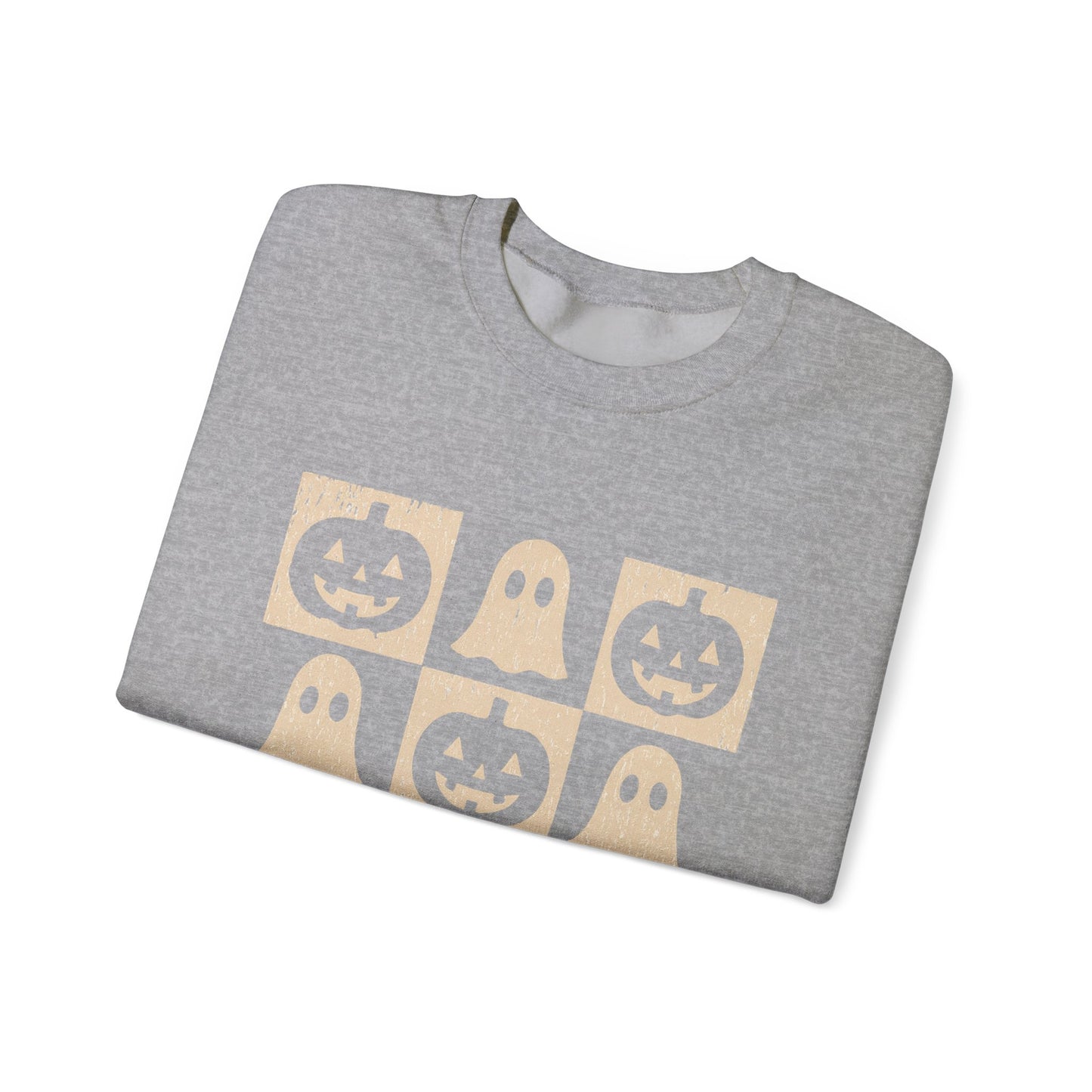 Halloween Ghosts Sweatshirt, Cozy Fall Sweater, Unisex Crewneck for Halloween, Cute Ghost Design, Perfect for Autumn Celebrations
