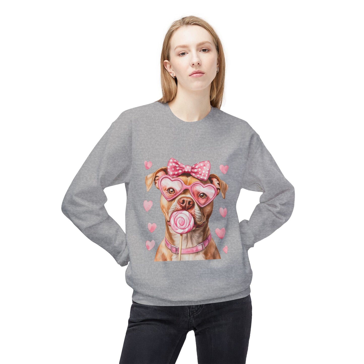 Valentines Unisex Midweight Softstyle Fleece Crewneck Sweatshirt