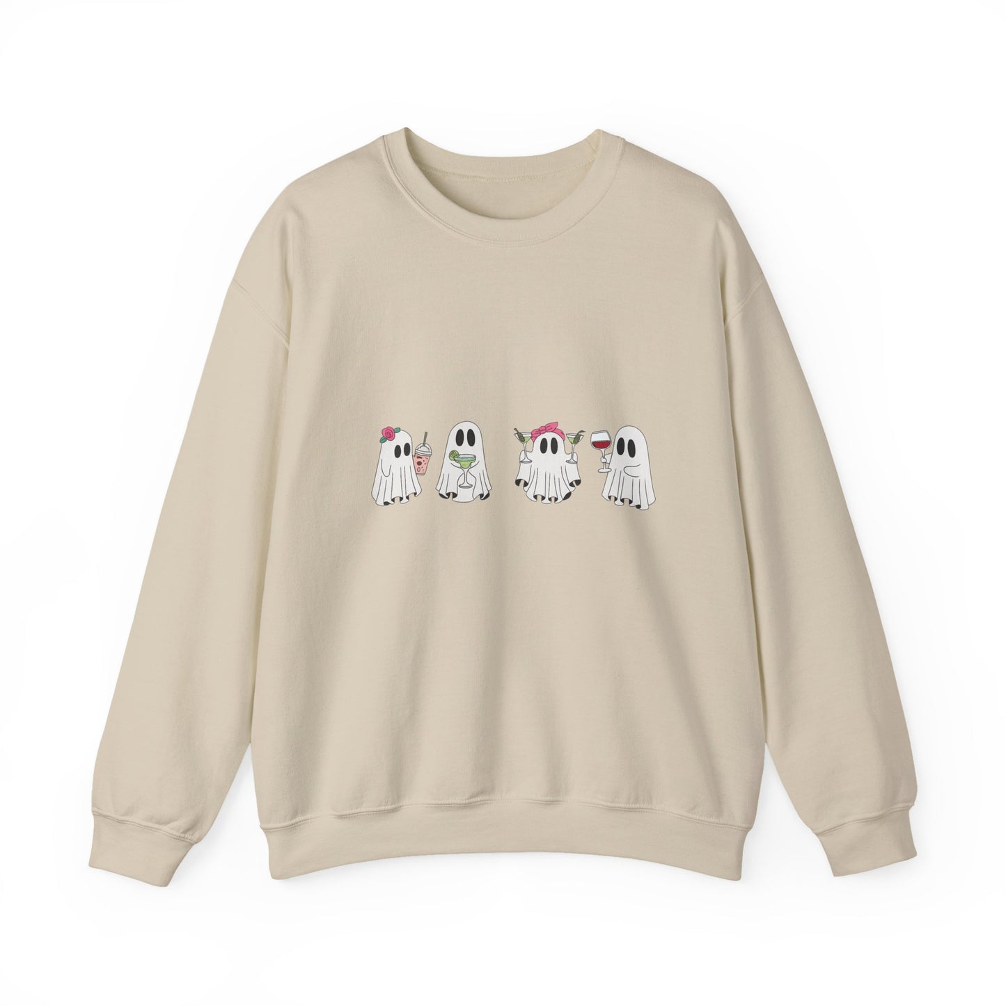 Ghostly Fun Unisex Sweatshirt - Cozy Halloween Apparel, Fall Fashion, Spooky Season Style, Gift for Ghost Lovers, Casual Comfort