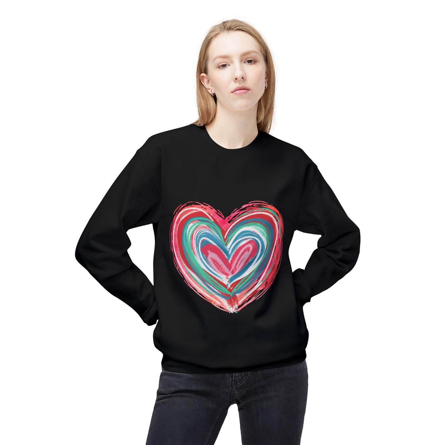 Valentines Unisex Midweight Softstyle Fleece Crewneck Sweatshirt