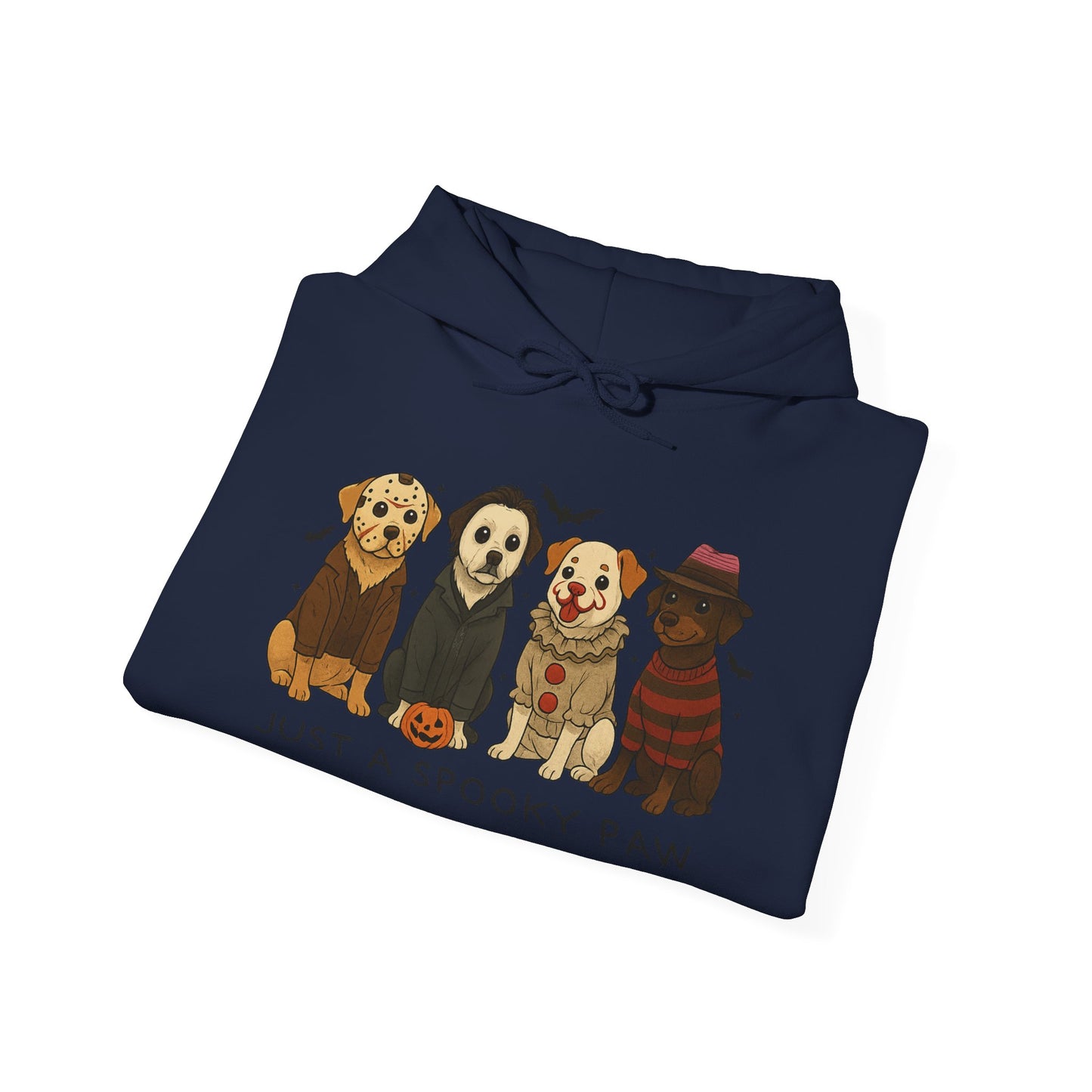 Spooky Paws Unisex Hoodie - Halloween Dog Lover Sweatshirt, Cozy Fall Apparel, Pet Themed Clothing, Gift for Dog Owners, Spooky Season Style