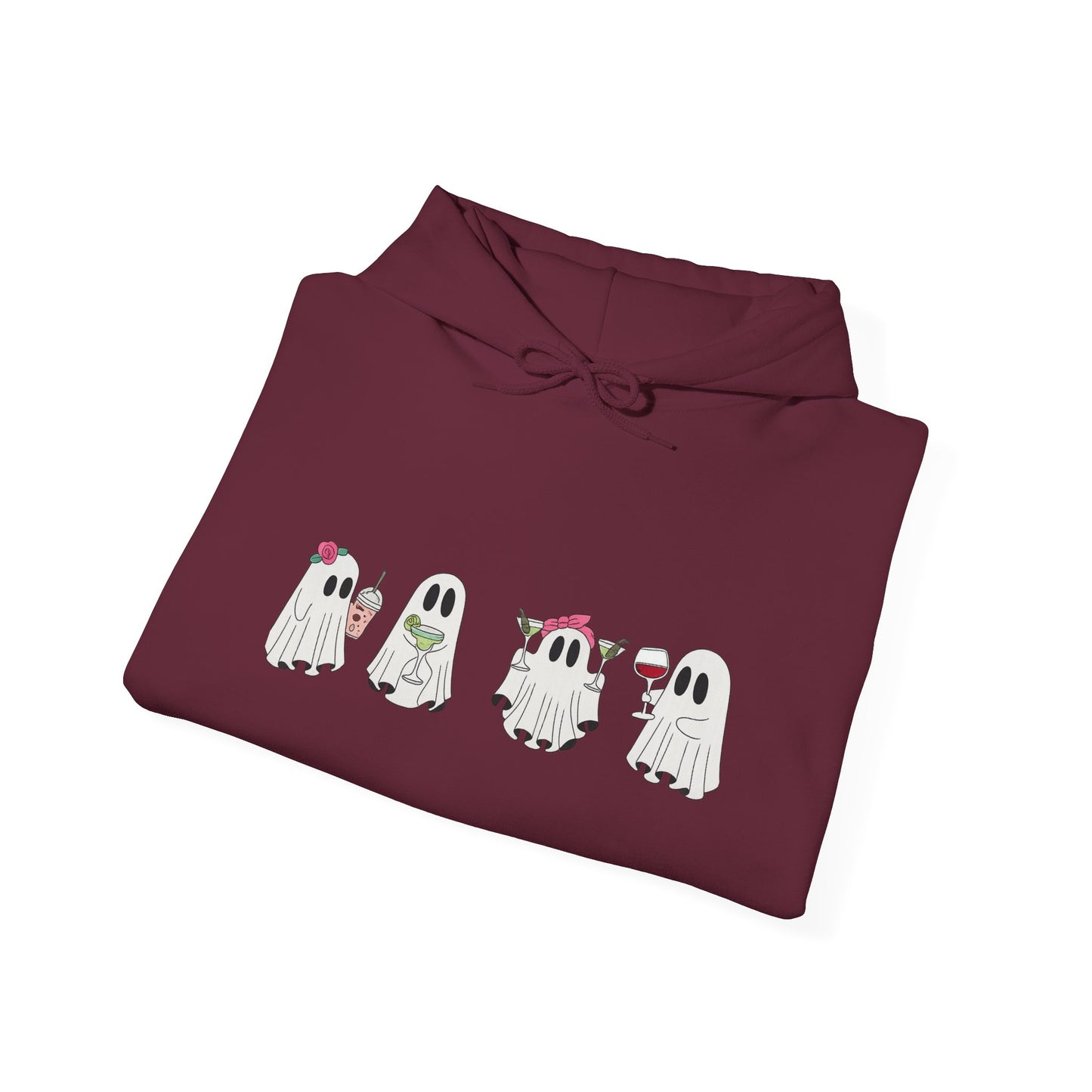 Cute Ghosts Unisex Hoodie - Cozy Halloween Hoodie, Fall Apparel, Gift for Ghost Lovers, Casual Wear, Spooky Season