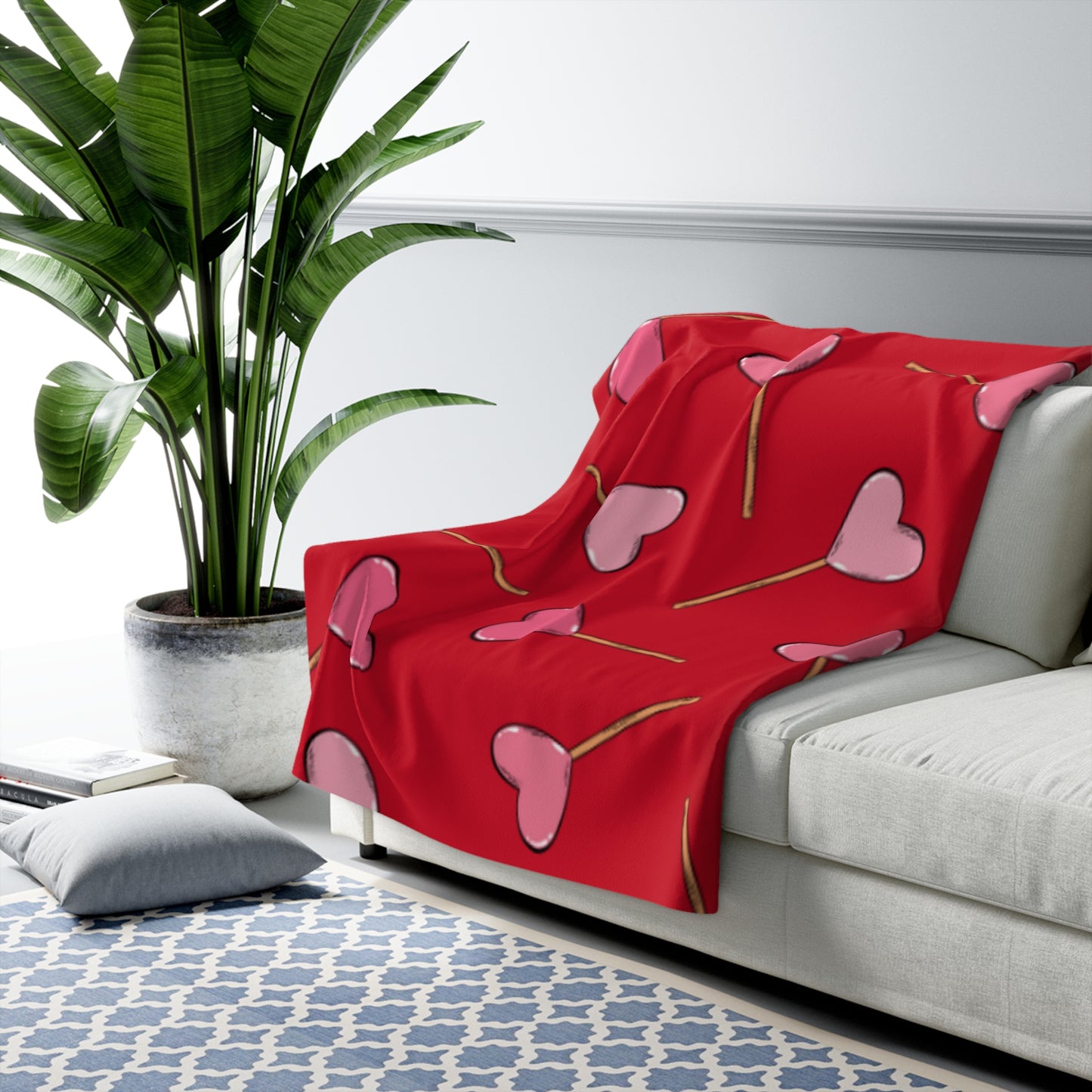 Valentines Sherpa Fleece Blanket