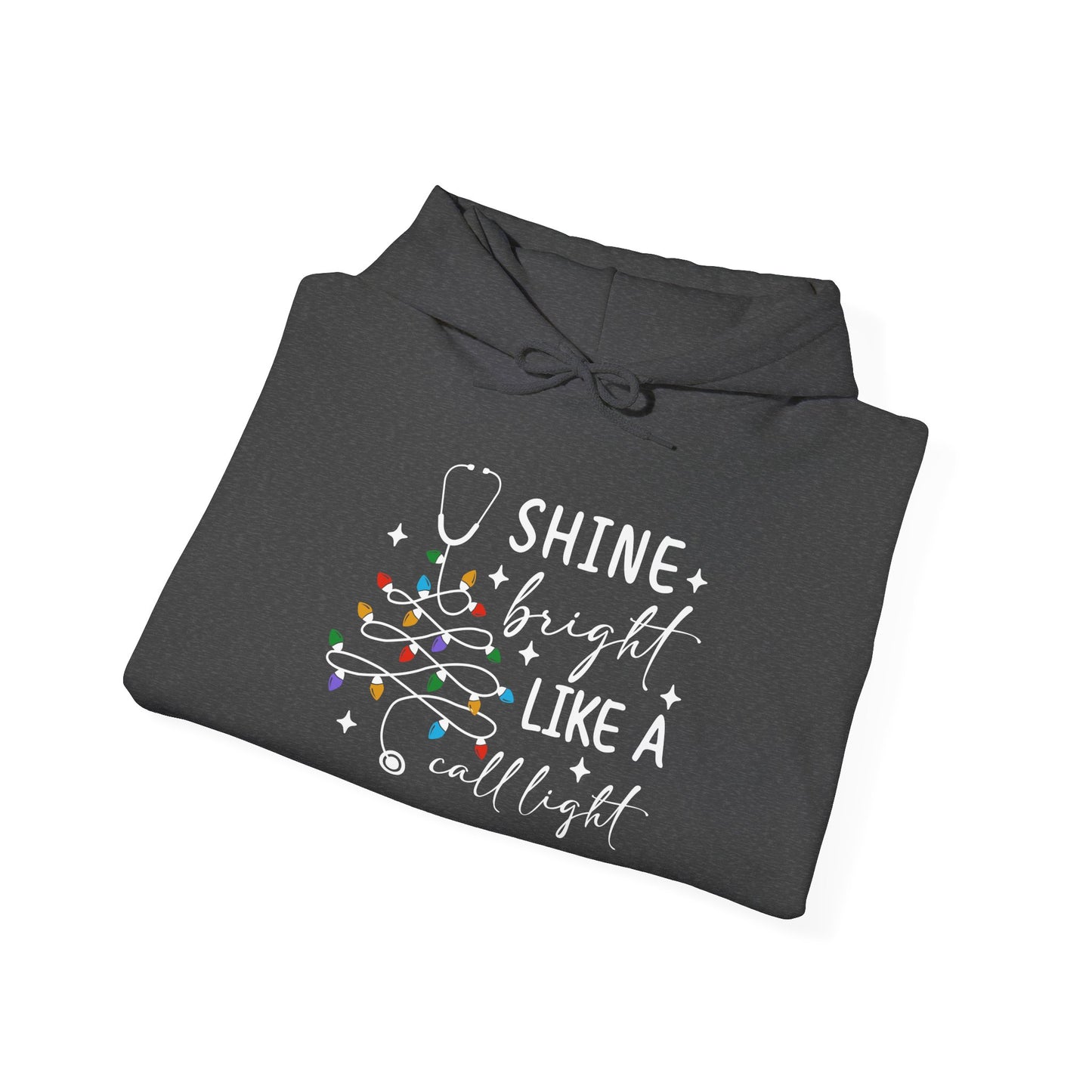 Christmas Light Hoodie, Cozy Holiday Hoodie, Winter Gift, Unisex Pullover for Festive Celebrations, Shine Bright Like a Christmas Bulb