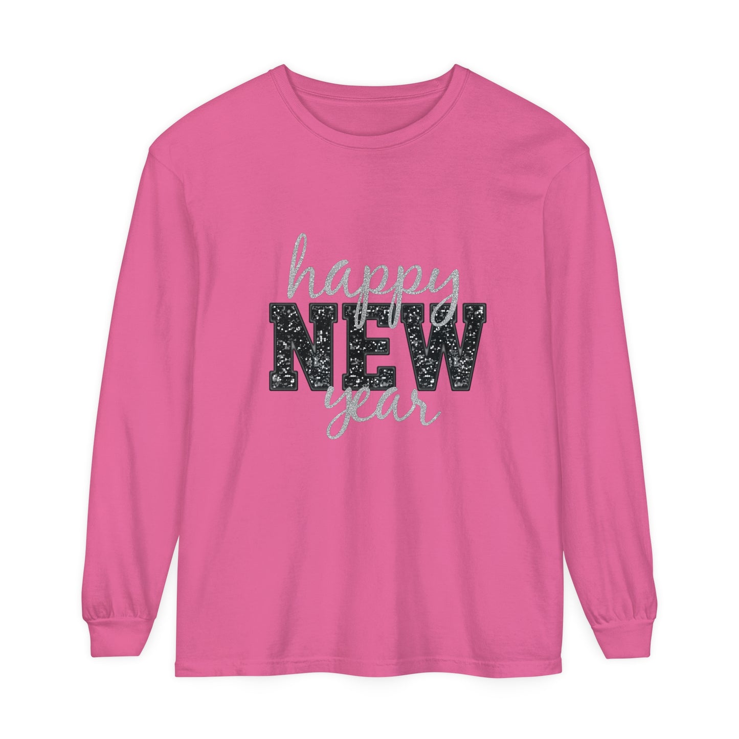 New Year Unisex Garment-dyed Long Sleeve T-Shirt