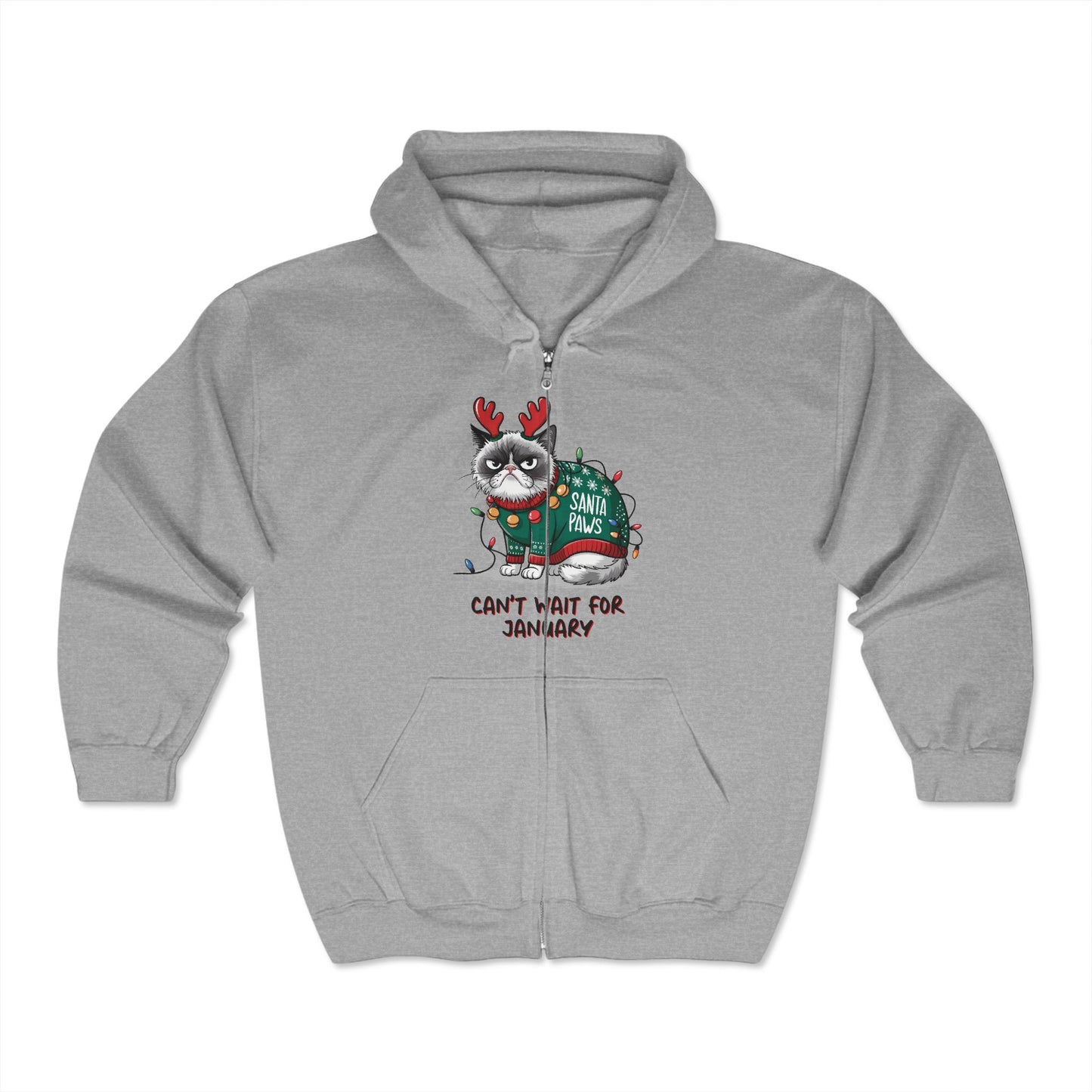 Christmas Unisex Heavy Blend™ Full Zip Hooded Sweatshirt