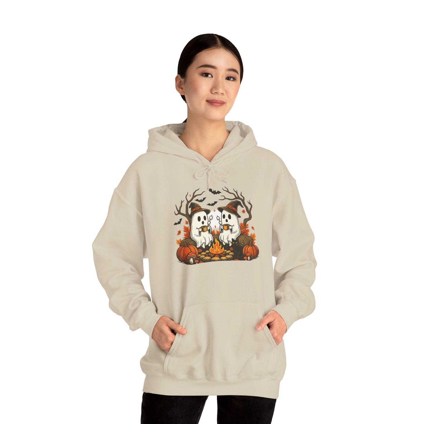 Cozy Halloween Hoodie, Unisex Hooded Hoodie, Fall Outfit, Pumpkin Patch Hoodie, Halloween Gift, Spooky Season Apparel