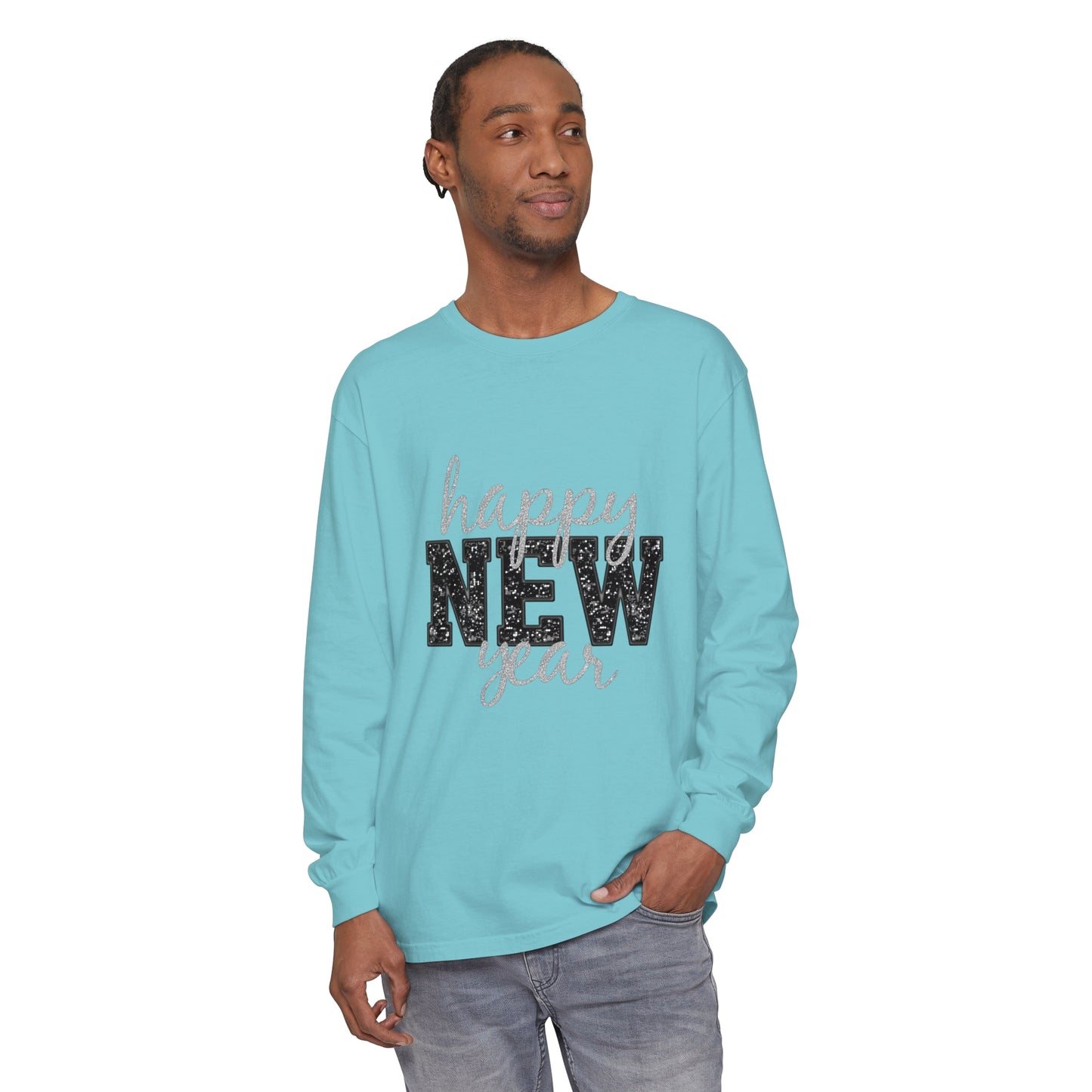 New Year Unisex Garment-dyed Long Sleeve T-Shirt