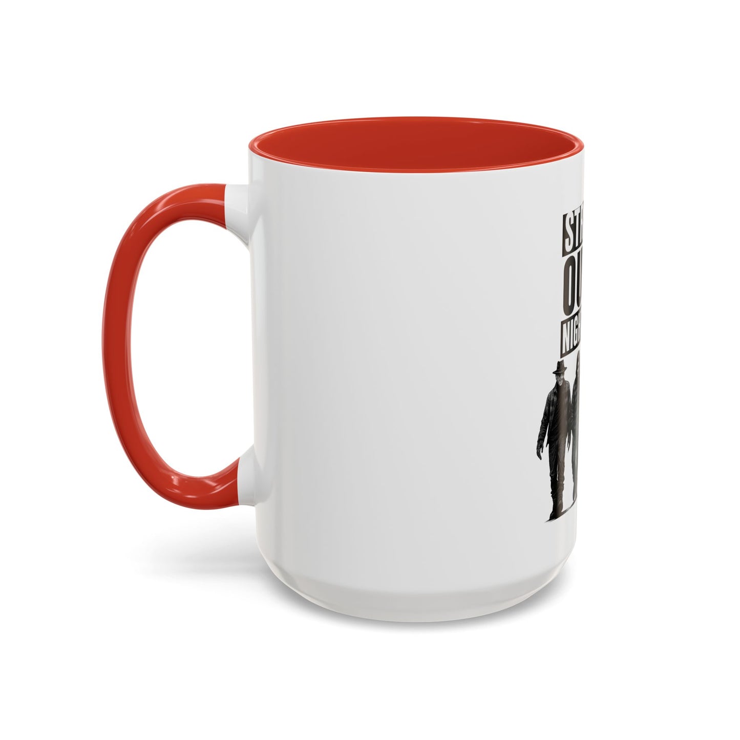 Straight Outta Nightmares Accent Coffee Mug | Spooky Mug, Horror Coffee Cup, Unique Gift for Halloween, Funware, Collectible Tea Mug