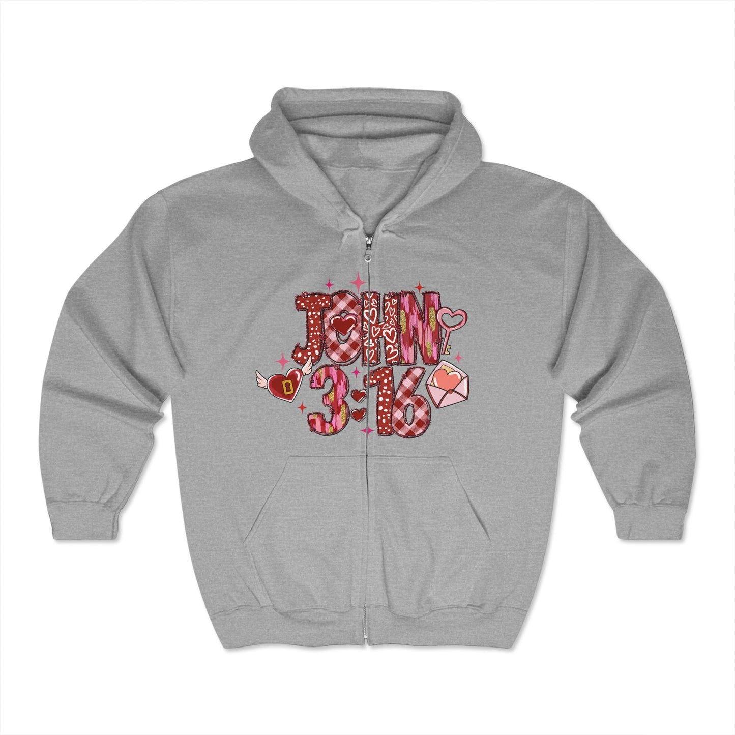 Valentines Unisex Heavy Blend™ Full Zip Hoodies
