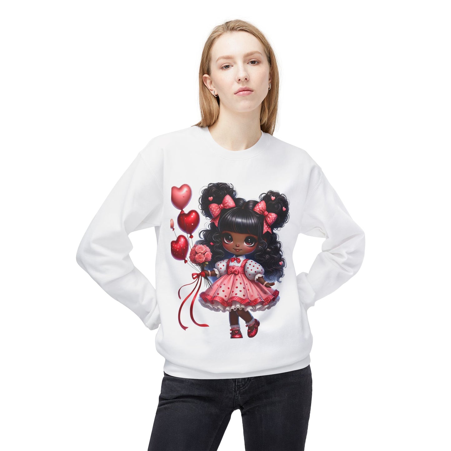 Valentines Unisex Midweight Softstyle Fleece Crewneck Sweatshirt